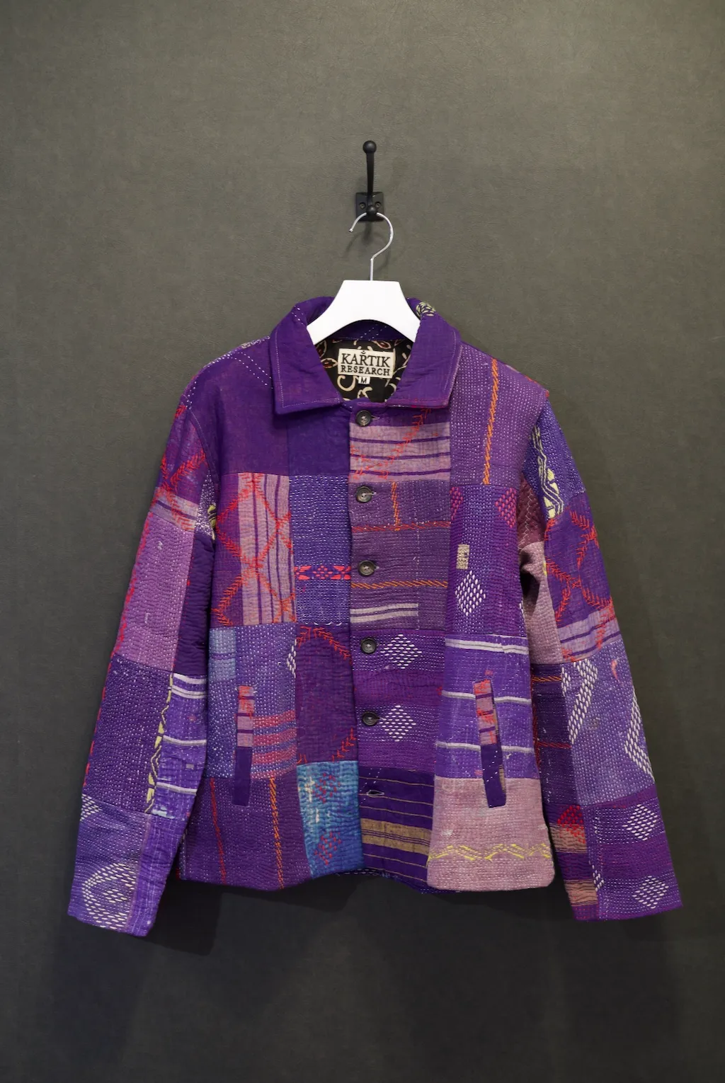 Vintage Kantha Patchwork Jacket sold by Shinyakozuka