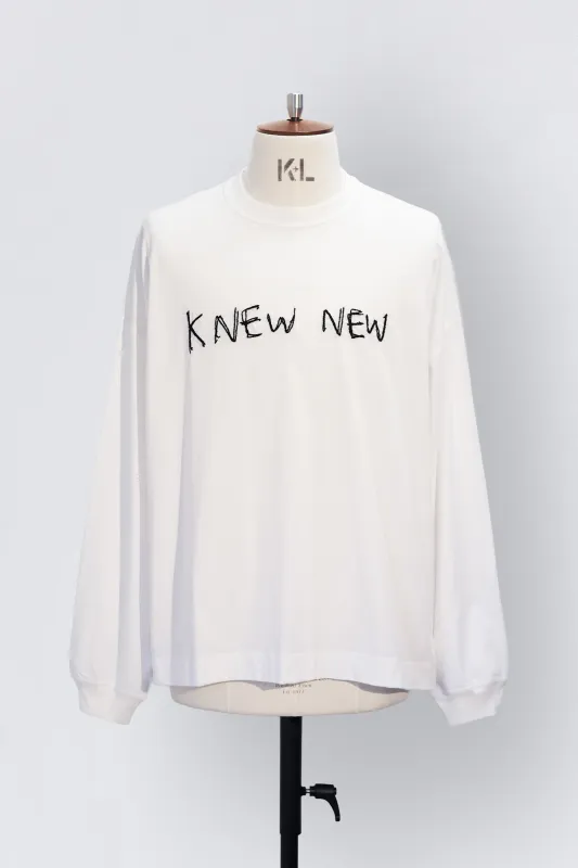 KNEW NEW (L/S TEE) made by Shinyakozuka