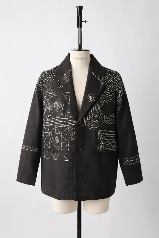 Crash Kantha Blazer made by Kartik Research