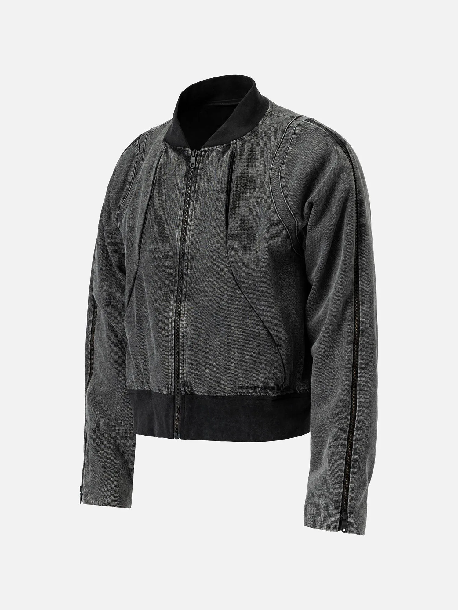 ZIPPER DENIM JACKET sold by BLACKTAILOR