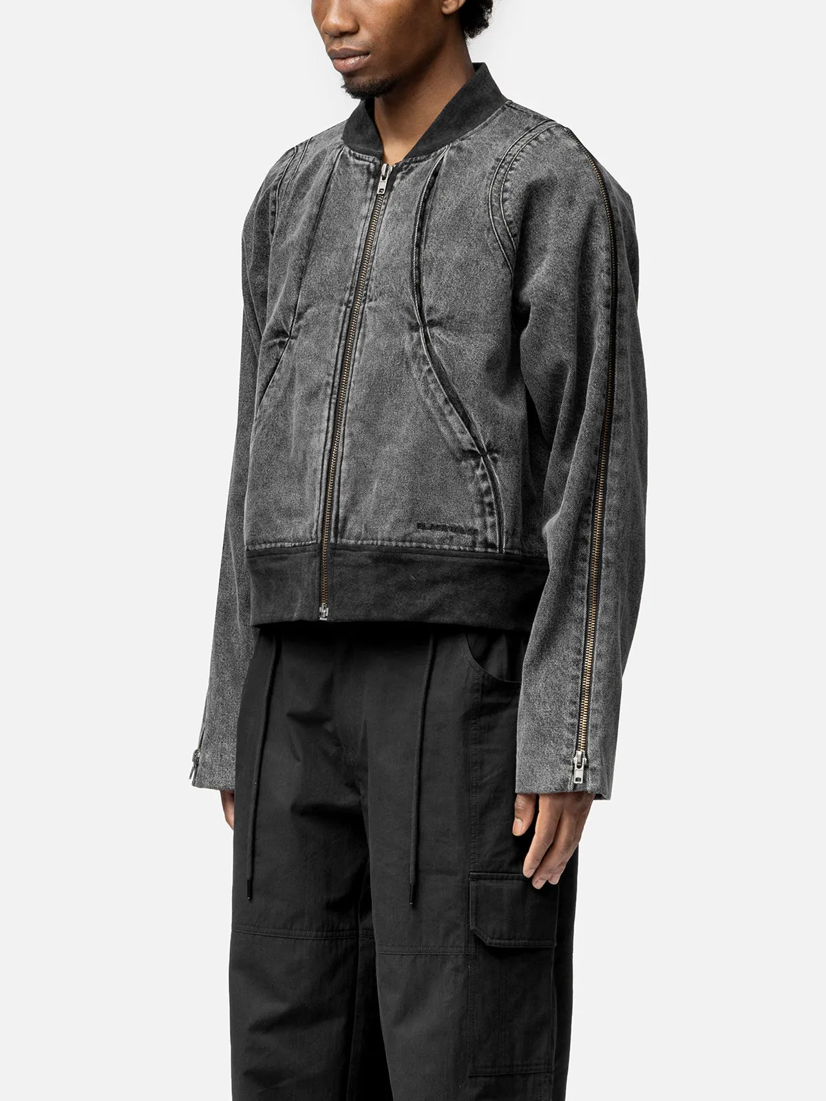 ZIPPER DENIM JACKET sold by BLACKTAILOR product image thumbnail 3