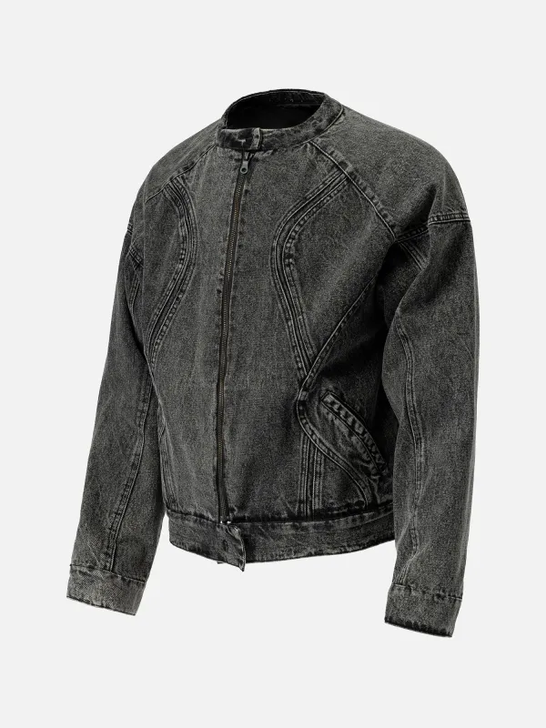 DENIM BIKER JACKET sold by BLACKTAILOR