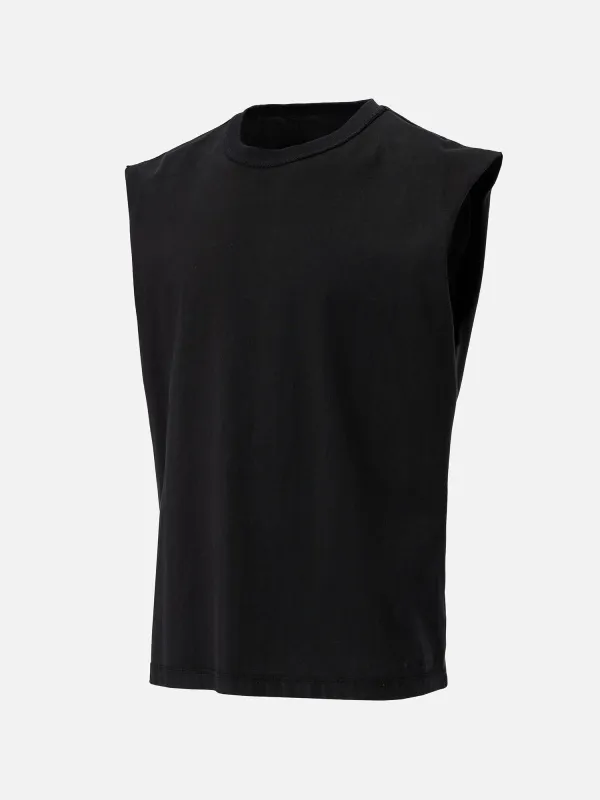 SLEEVELESS T-SHIRT made by Black