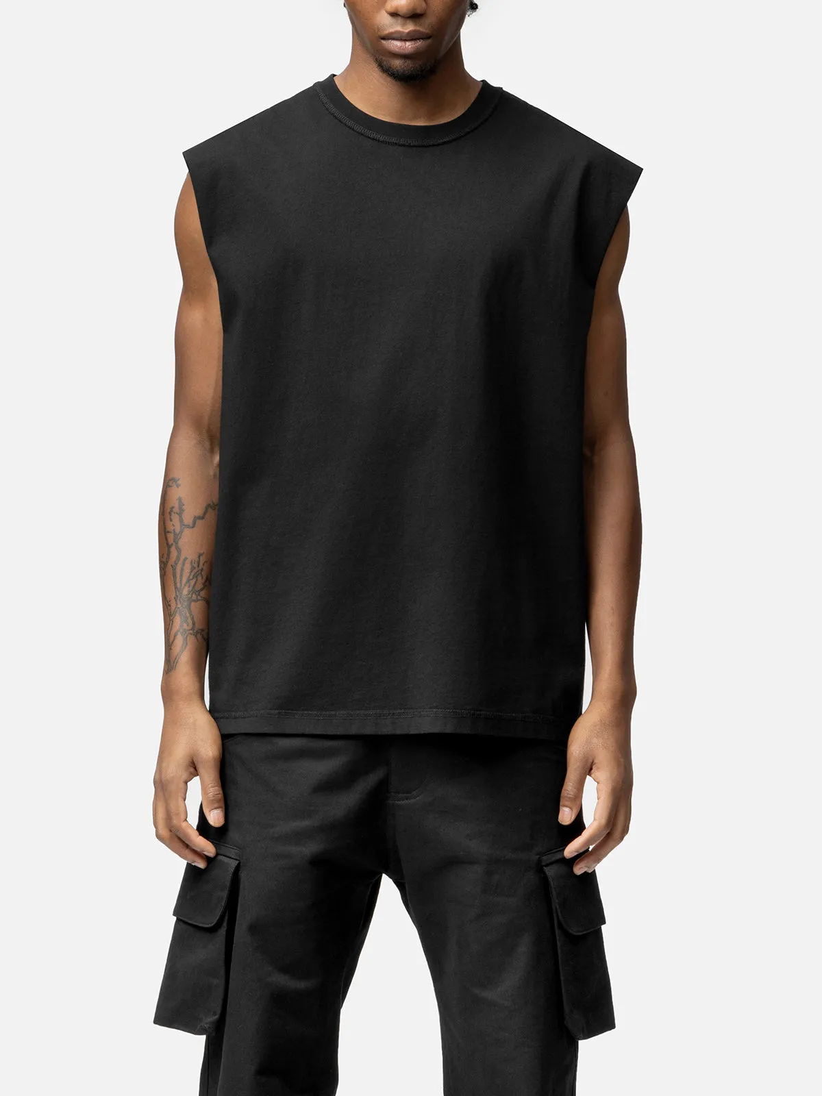 SLEEVELESS T-SHIRT sold by BLACKTAILOR product image thumbnail 2