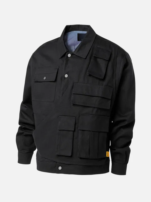 LAYERED UTILITY SHIRT sold by BLACKTAILOR