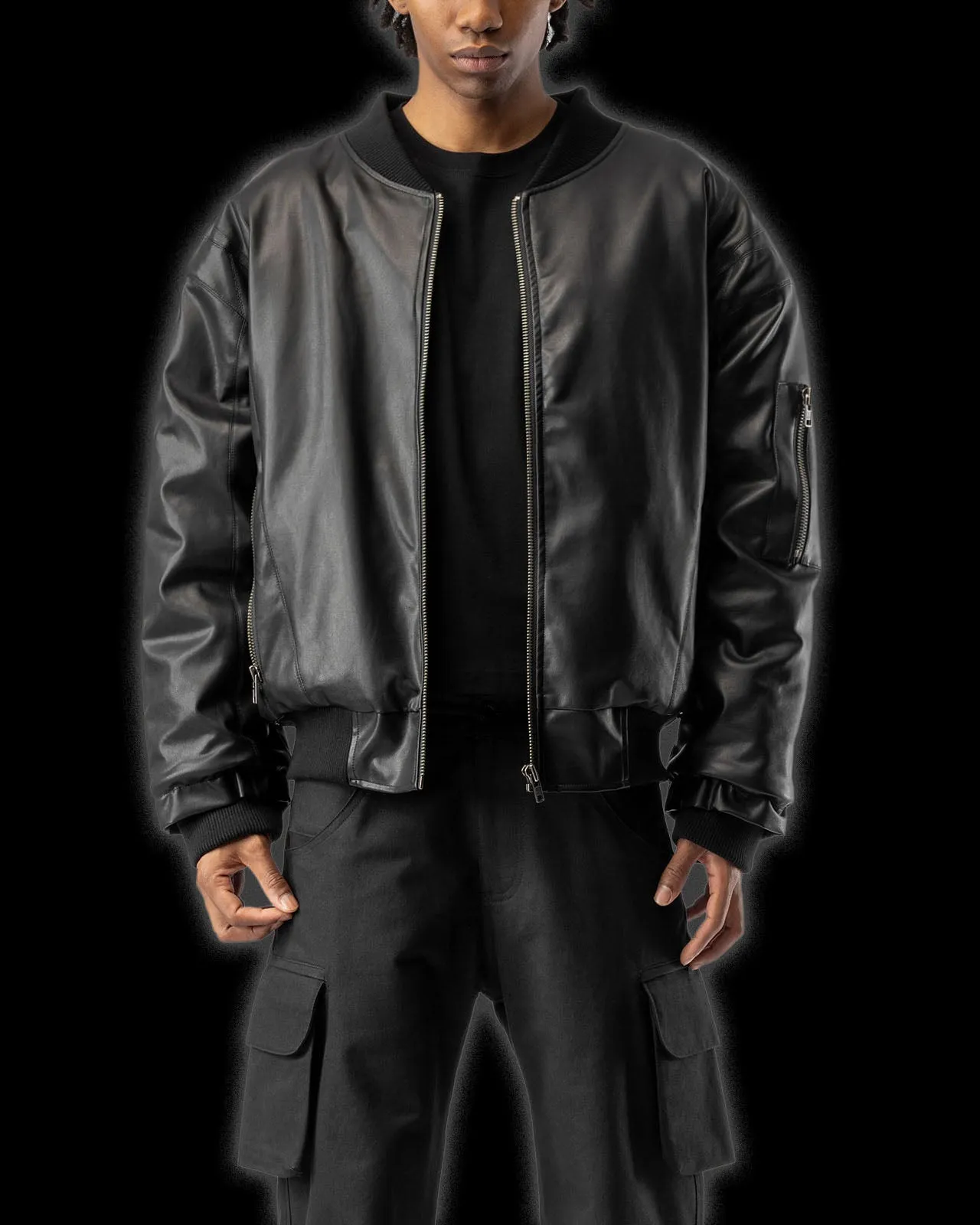 LEATHER BOMBER sold by BLACKTAILOR product image thumbnail 3