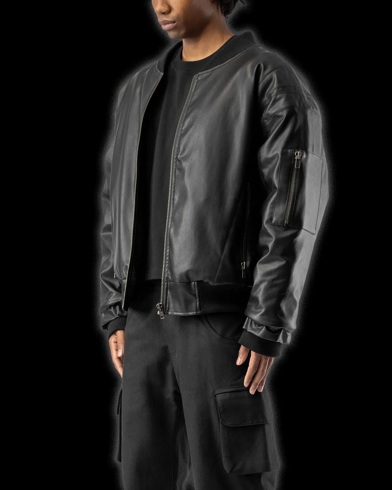 LEATHER BOMBER sold by BLACKTAILOR product image thumbnail 4