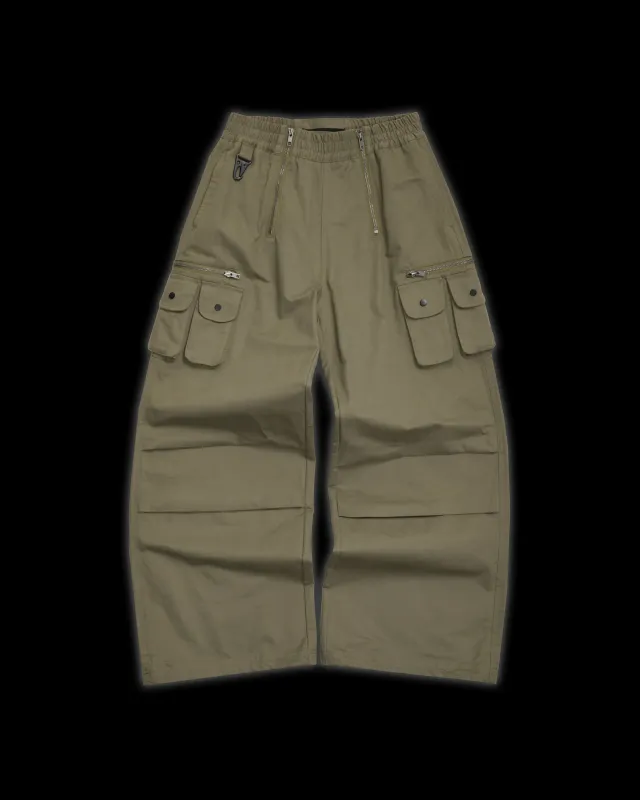BAGGY ZIPPER CARGO made by BLACKTAILOR