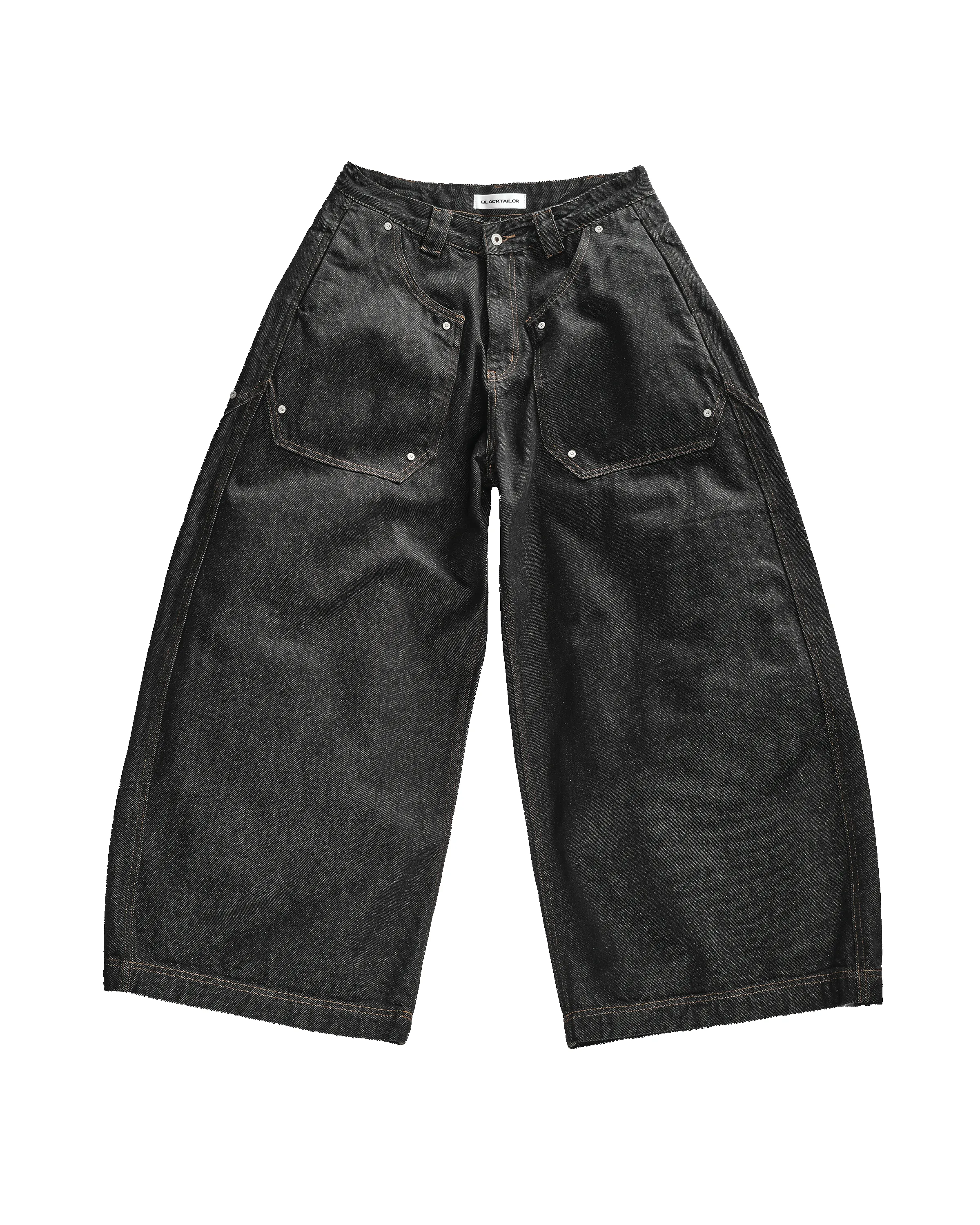 STUD BAGGY DENIM sold by BLACKTAILOR
