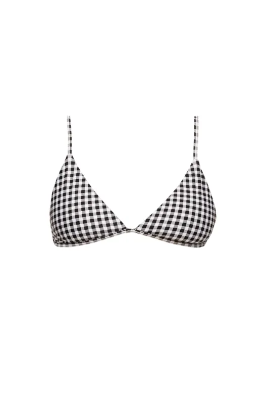 Provence Bikini Top - Gingham sold by Prairie Swim