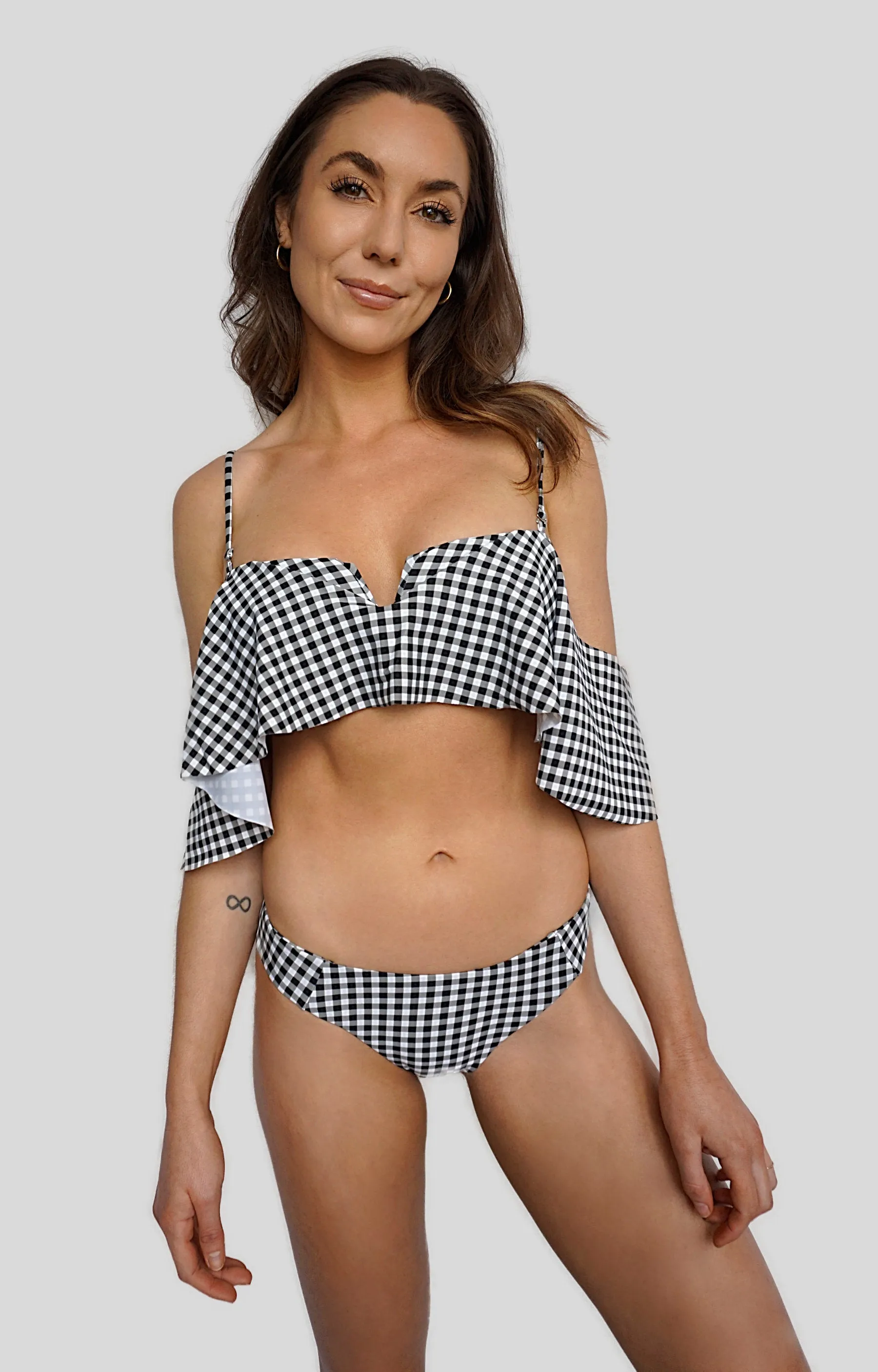 Moraine Bikini Bottom - Gingham sold by Prairie Swim product image thumbnail 3