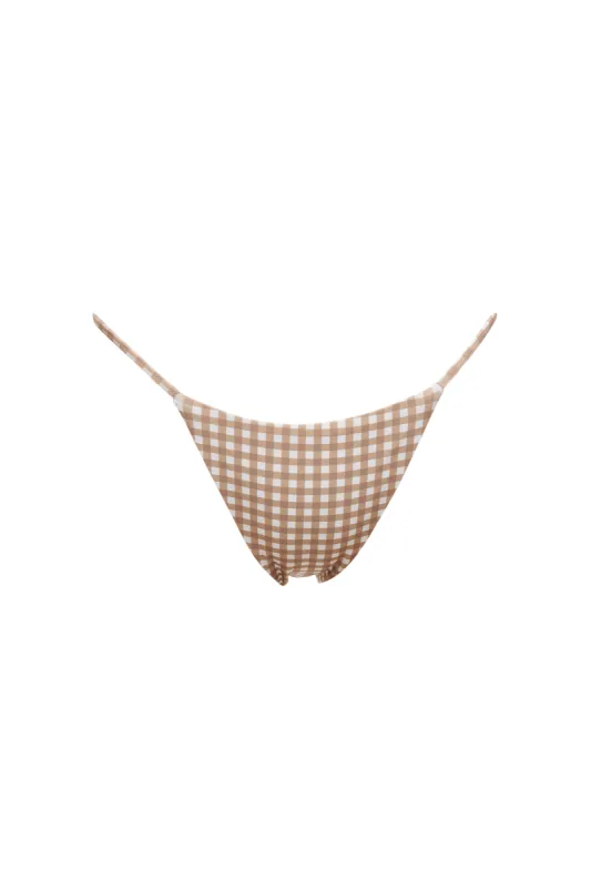 Aspen Bikini Bottom - Summer Gingham sold by Prairie Swim