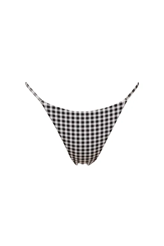 Aspen Bikini Bottom - Gingham sold by Prairie Swim