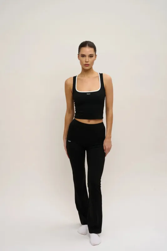 Maeve Flared Pants - Black sold by Prairie Swim