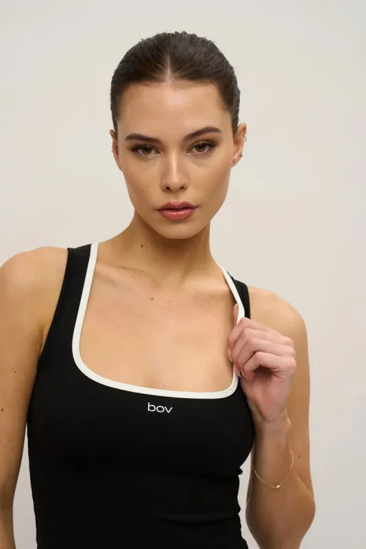 Maeve Tank Top - Black sold by Prairie Swim