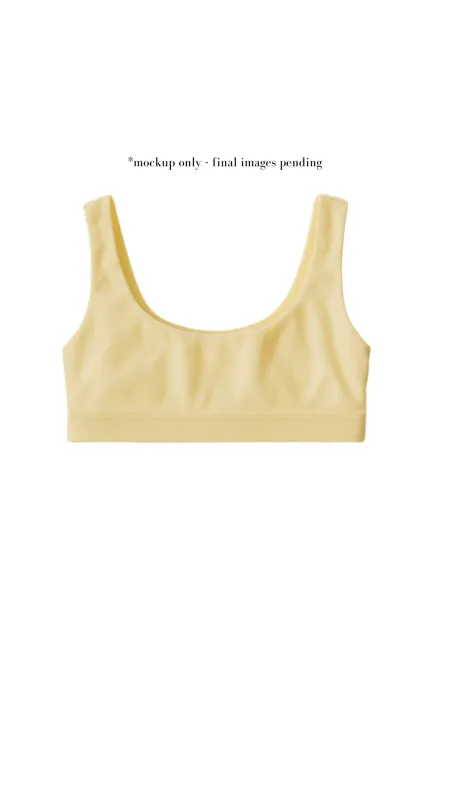 Butter Yellow Terry Top sold by Prairie Swim
