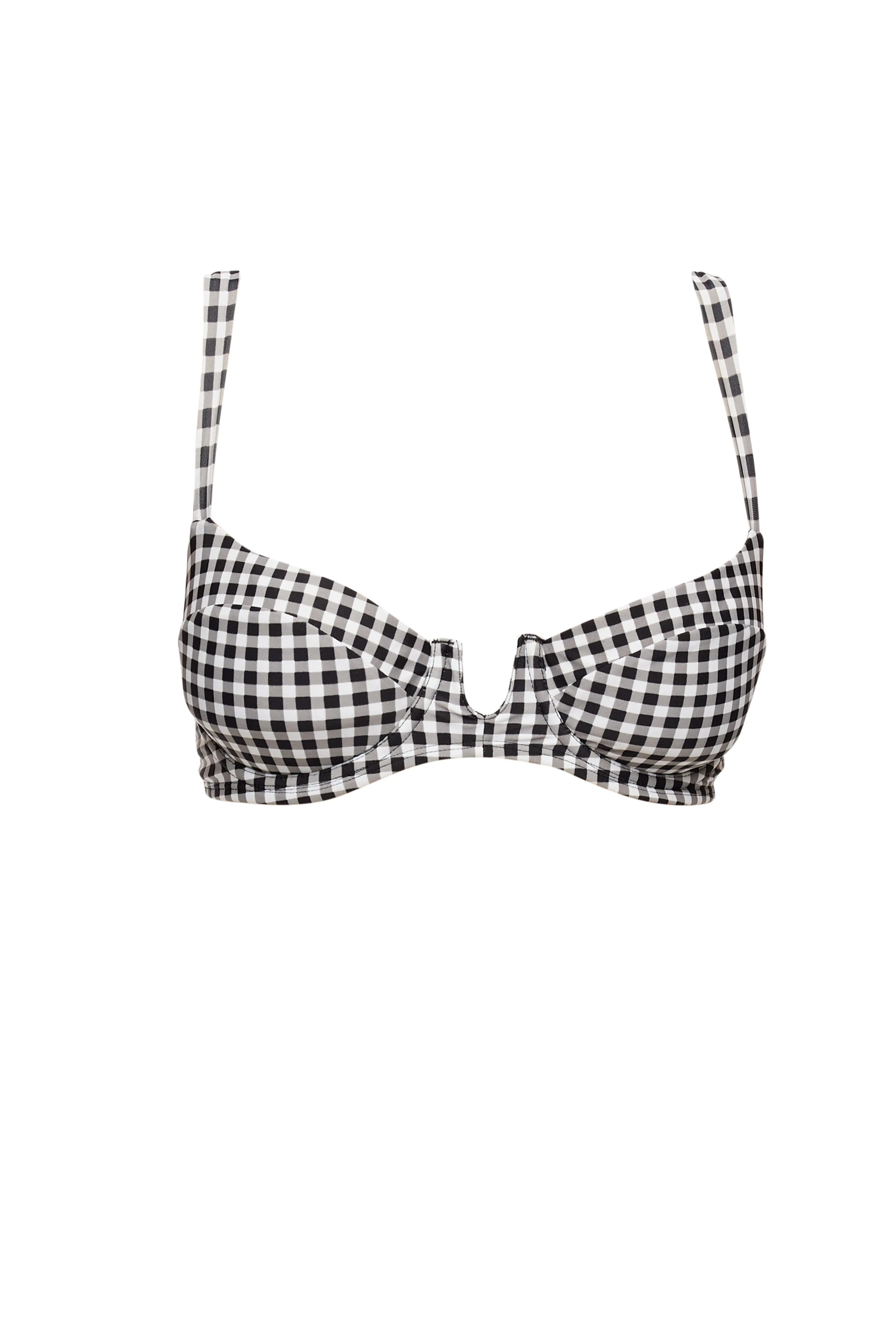 Capri Bikini Top - Gingham sold by Prairie Swim