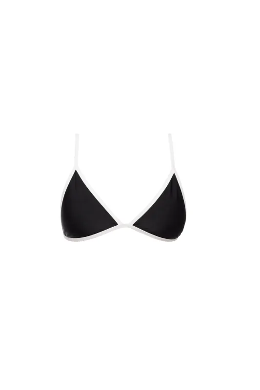 Provence Bikini Top - Black & White sold by Prairie Swim