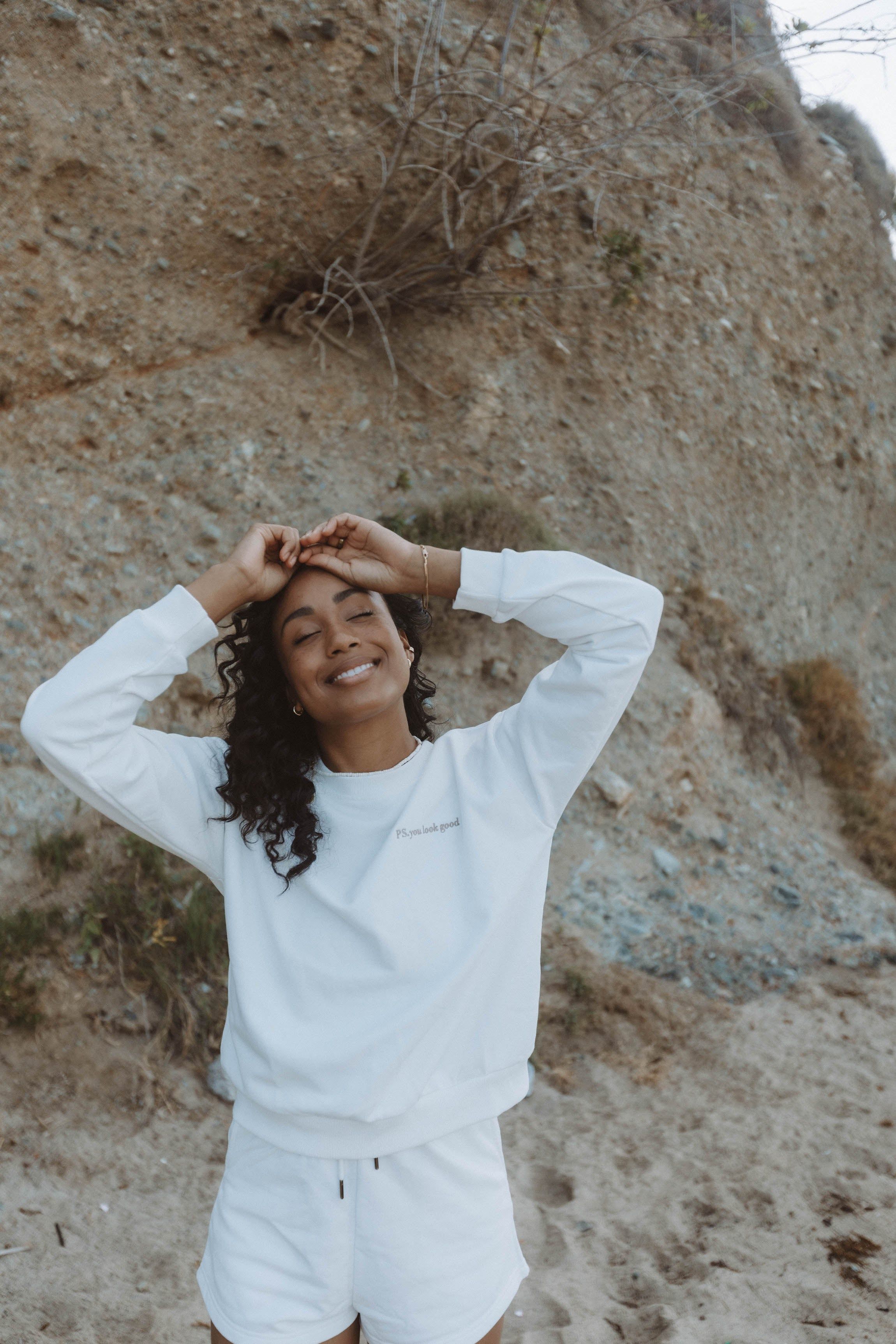 PS Crewneck - Cloud sold by Prairie Swim