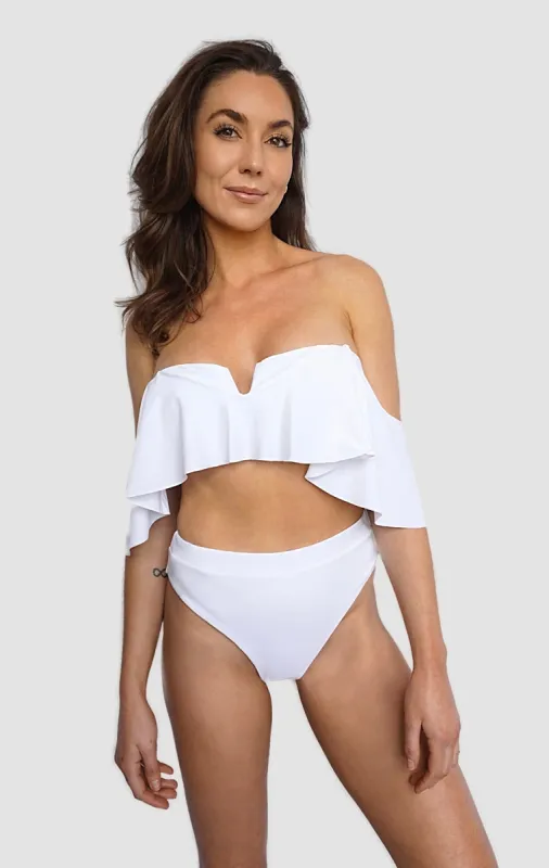Okanagan Bikini Bottoms - White sold by Prairie Swim