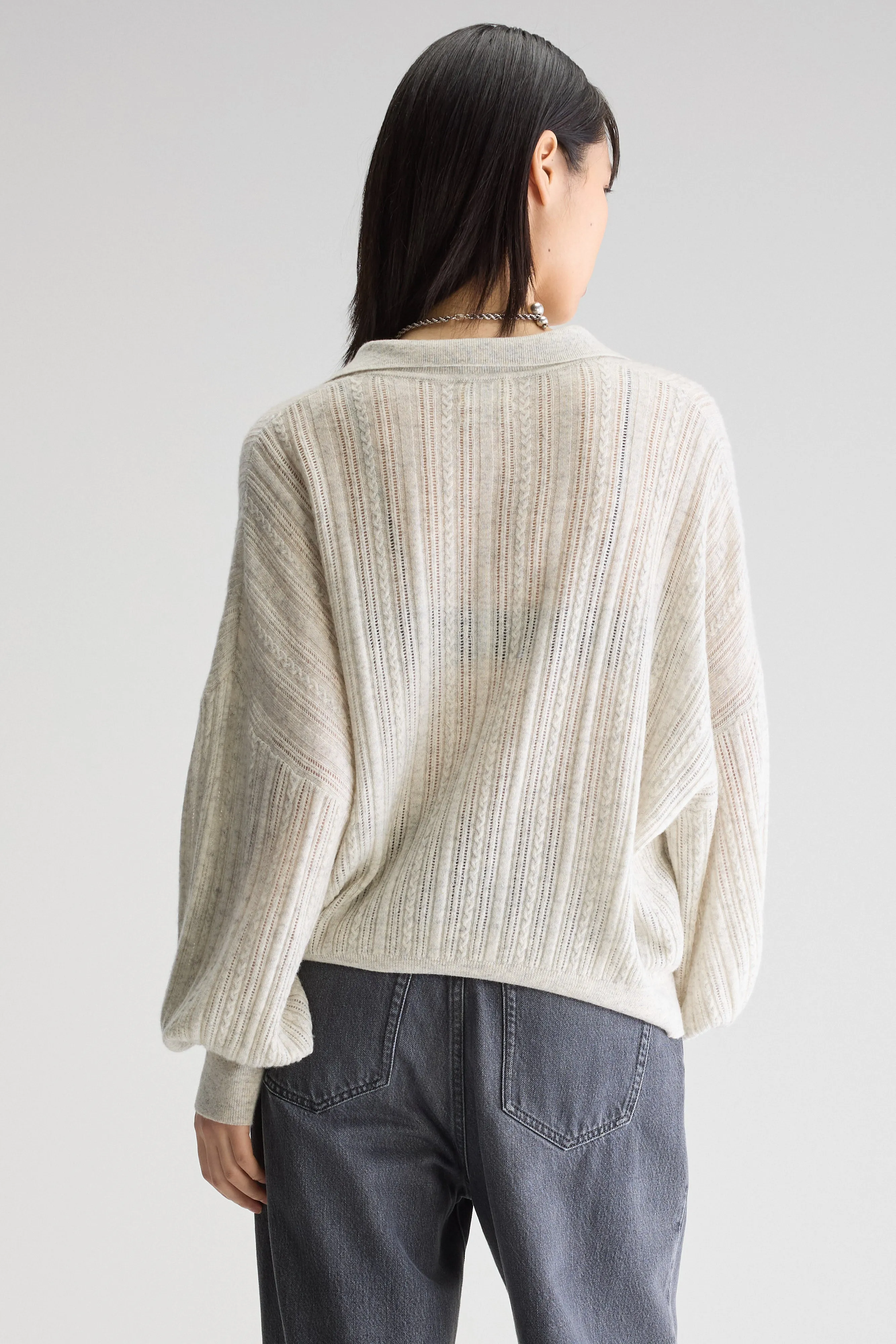 Aummi polo-collar sweater (251 / W / OYSTER) sold by Bellrose product image thumbnail 4