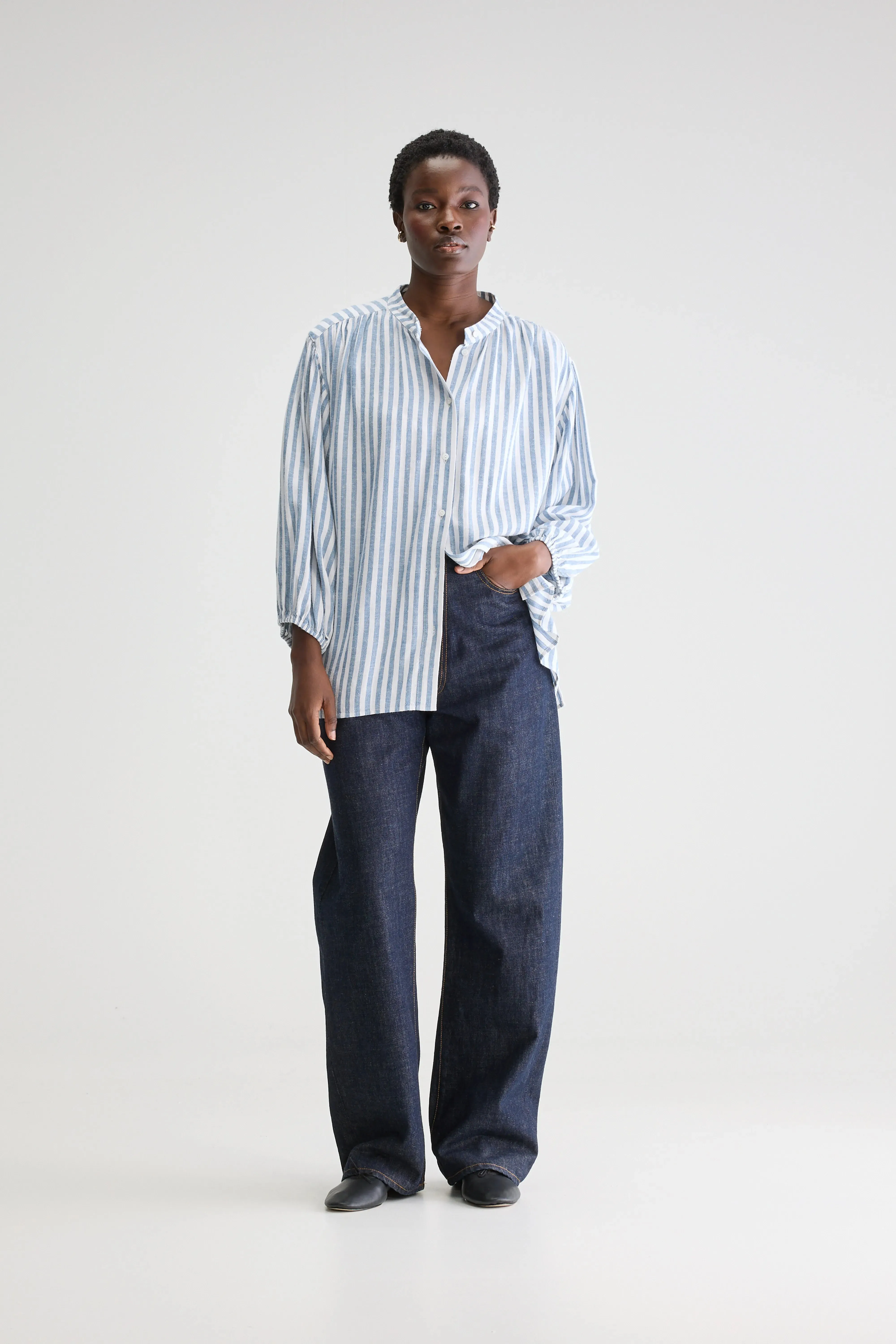 Kylie regular blouse (251 / W / STRIPE A) sold by Bellrose product image thumbnail 3