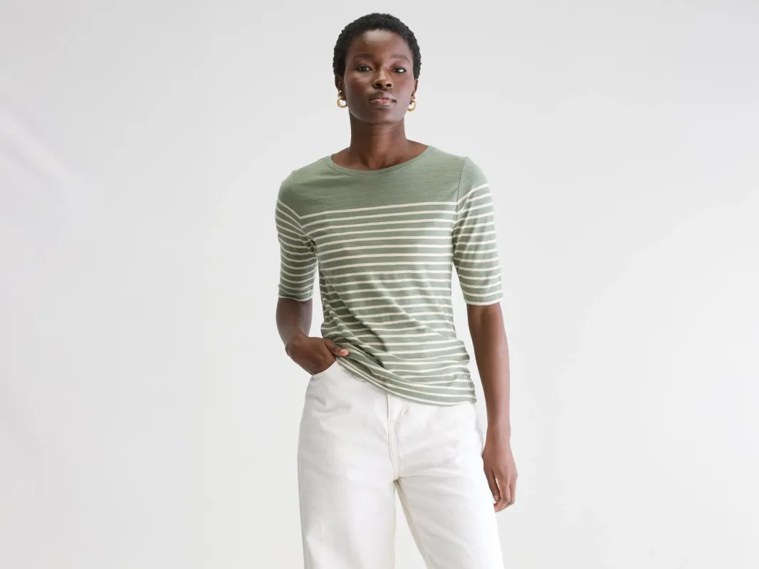 Mias slim t-shirt (251 / W / STRIPE B) sold by Bellrose