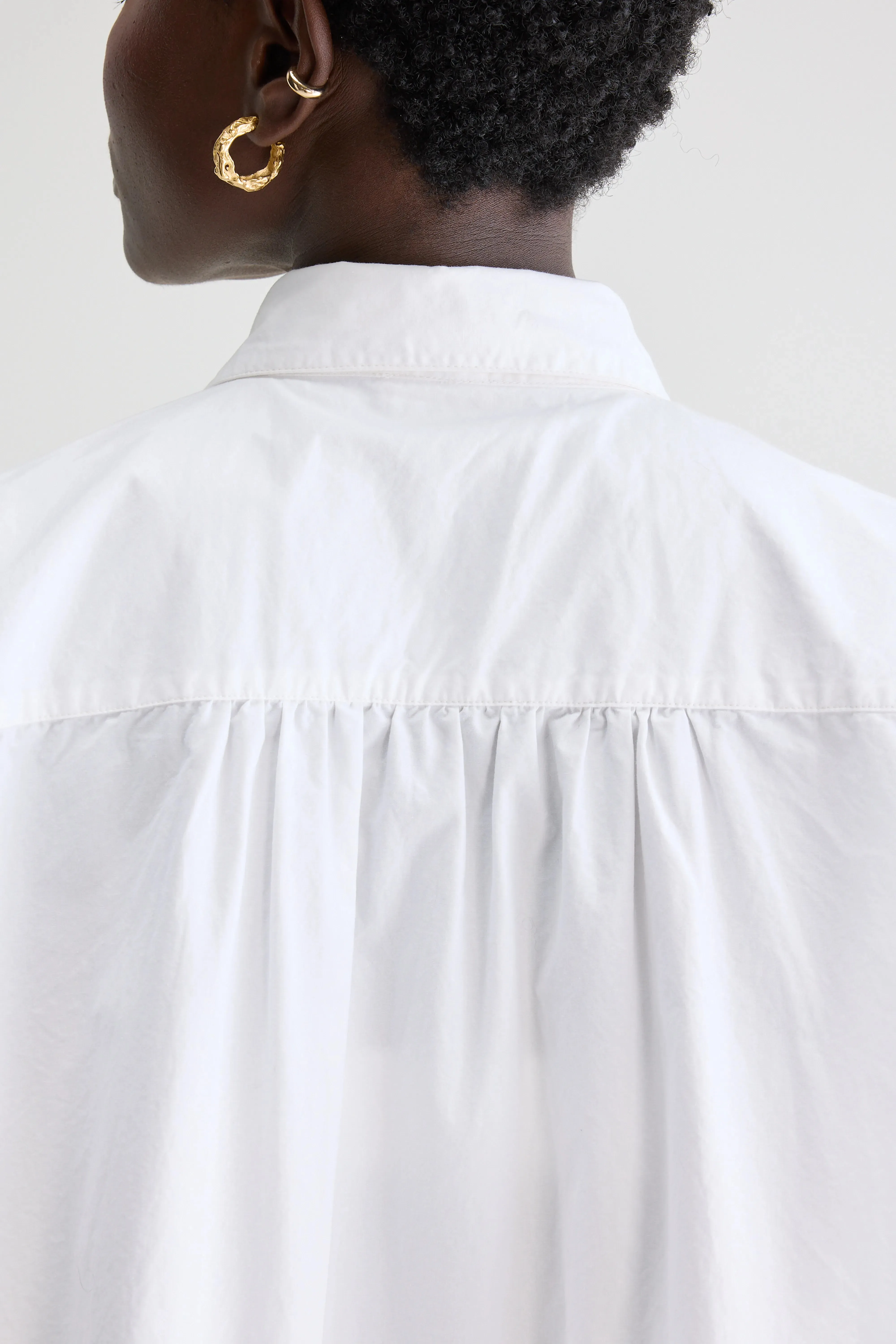 Kraft cropped poplin shirt (251 / W / WHITE) sold by Bellrose product image thumbnail 5