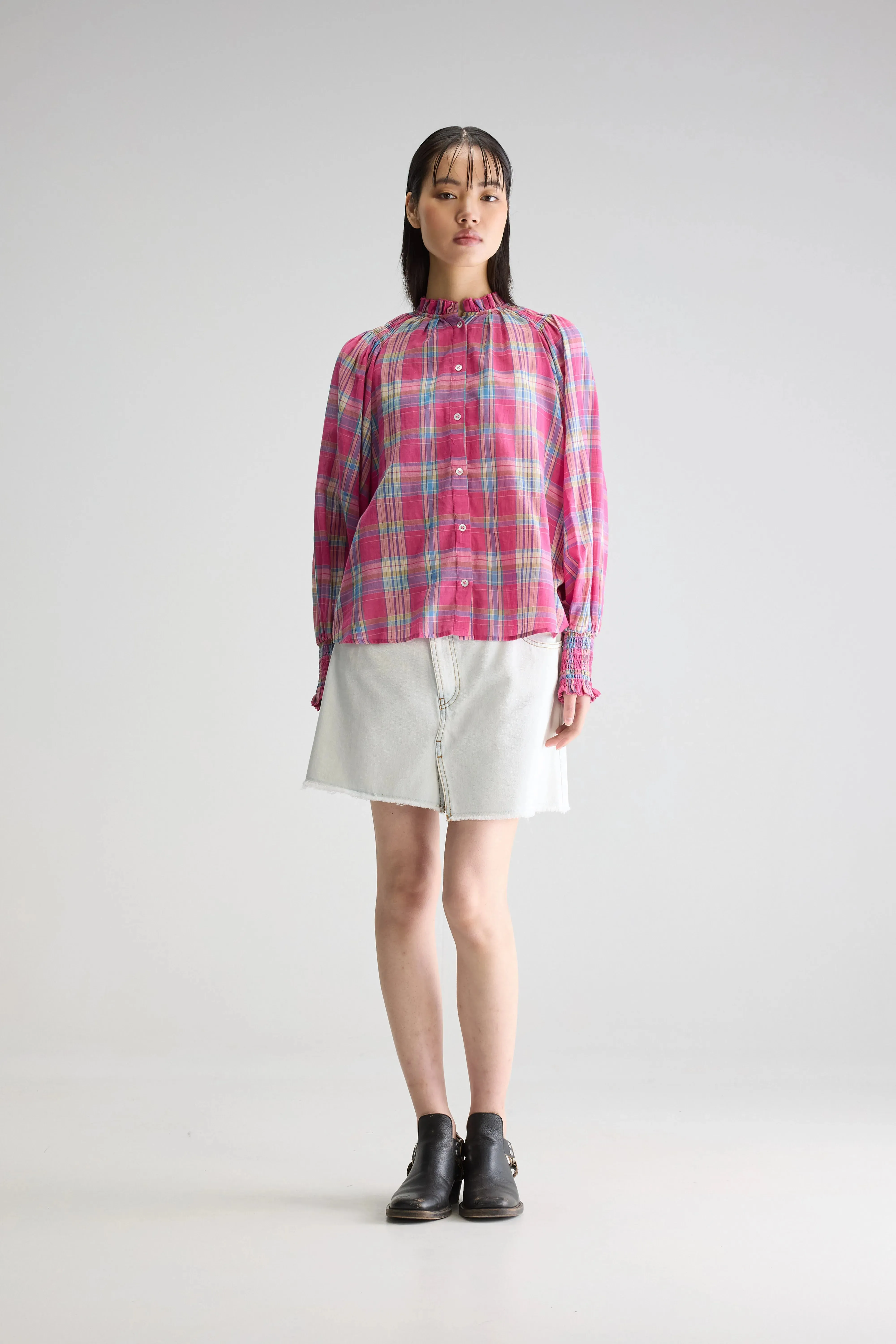 Cassis regular blouse (251 / W / CHECK A) sold by Bellrose product image thumbnail 3