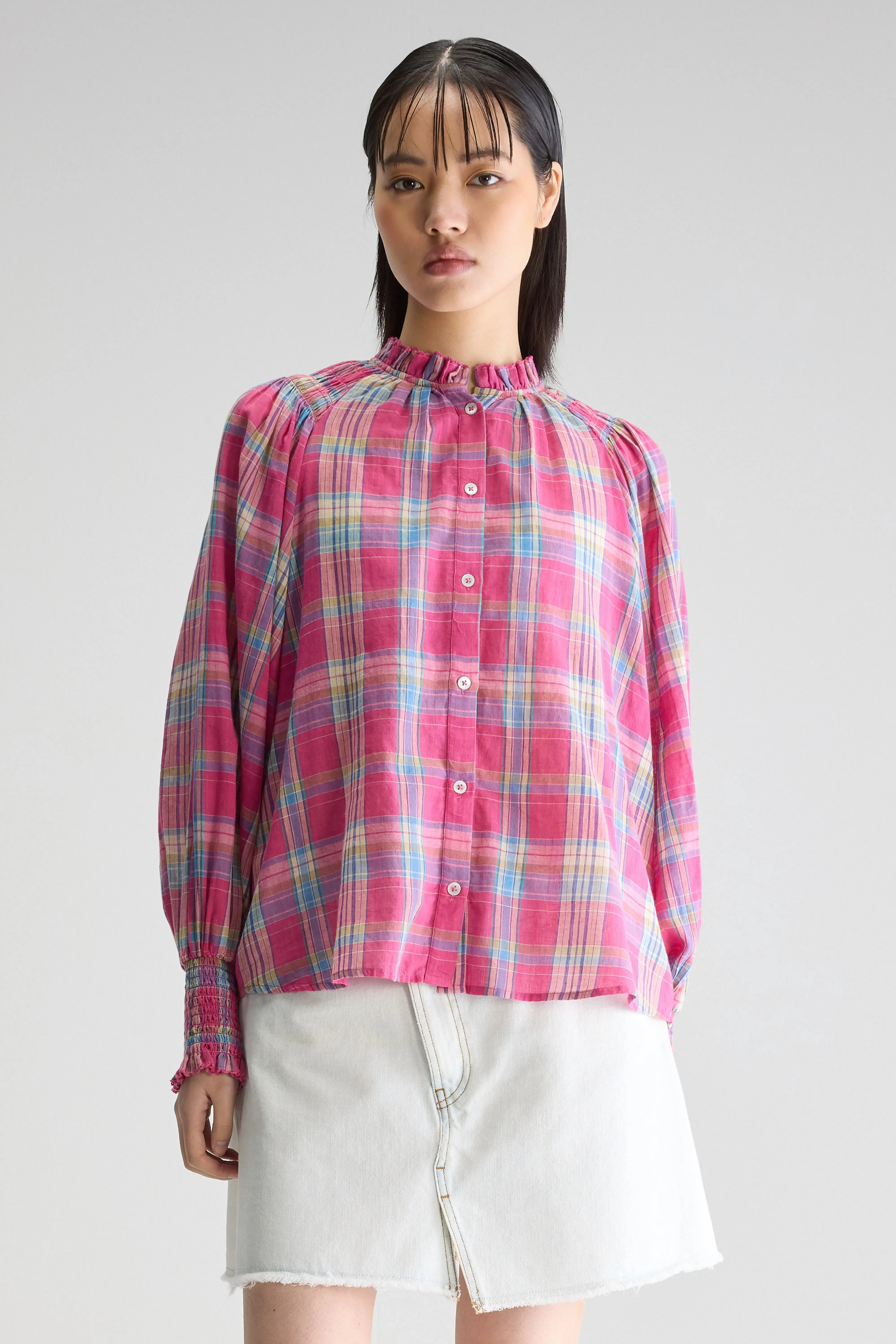 Cassis regular blouse (251 / W / CHECK A) sold by Bellrose product image thumbnail 2