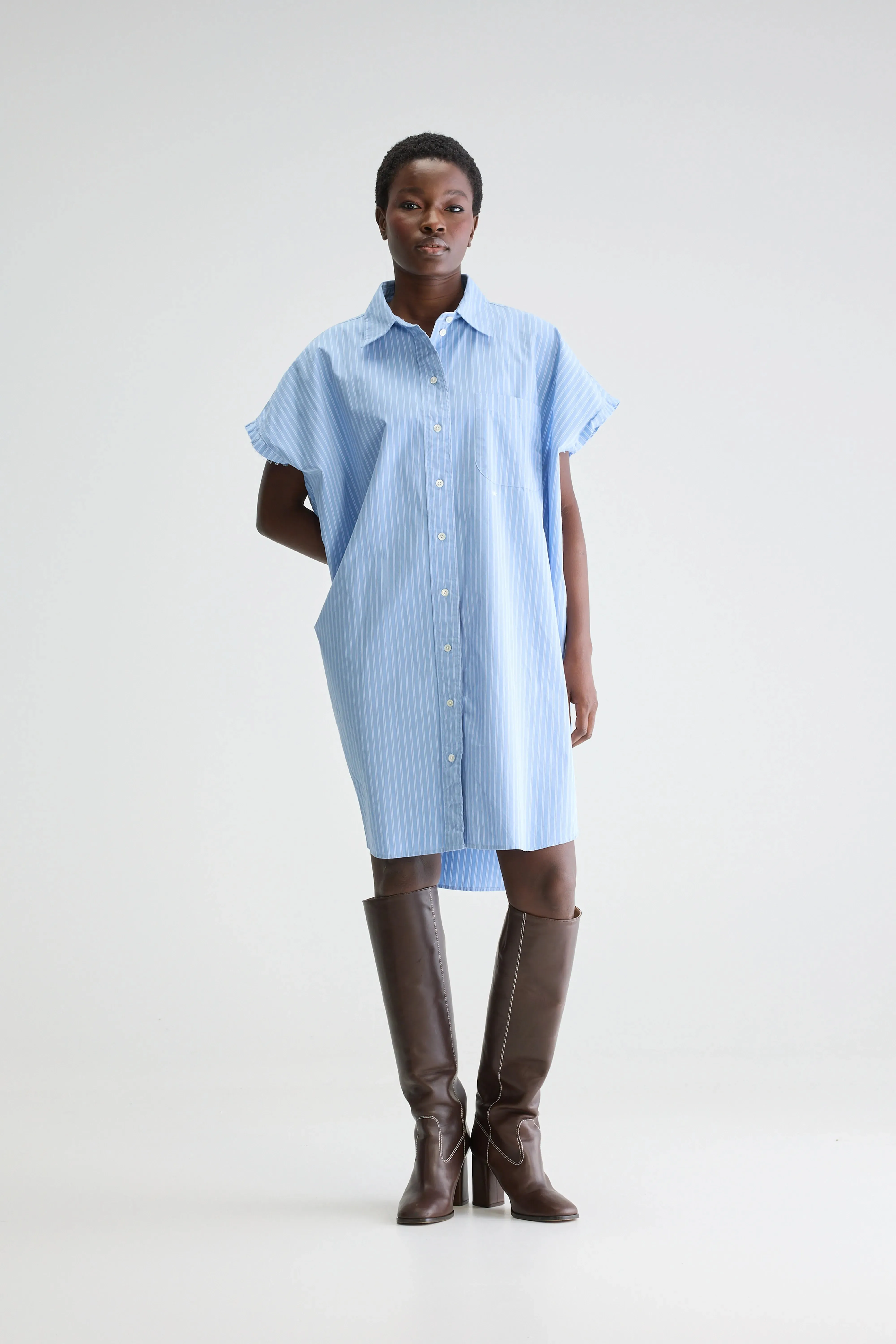 Gianna sleeveless shirt dress (251 / W / STRIPE N) sold by Bellrose product image thumbnail 2