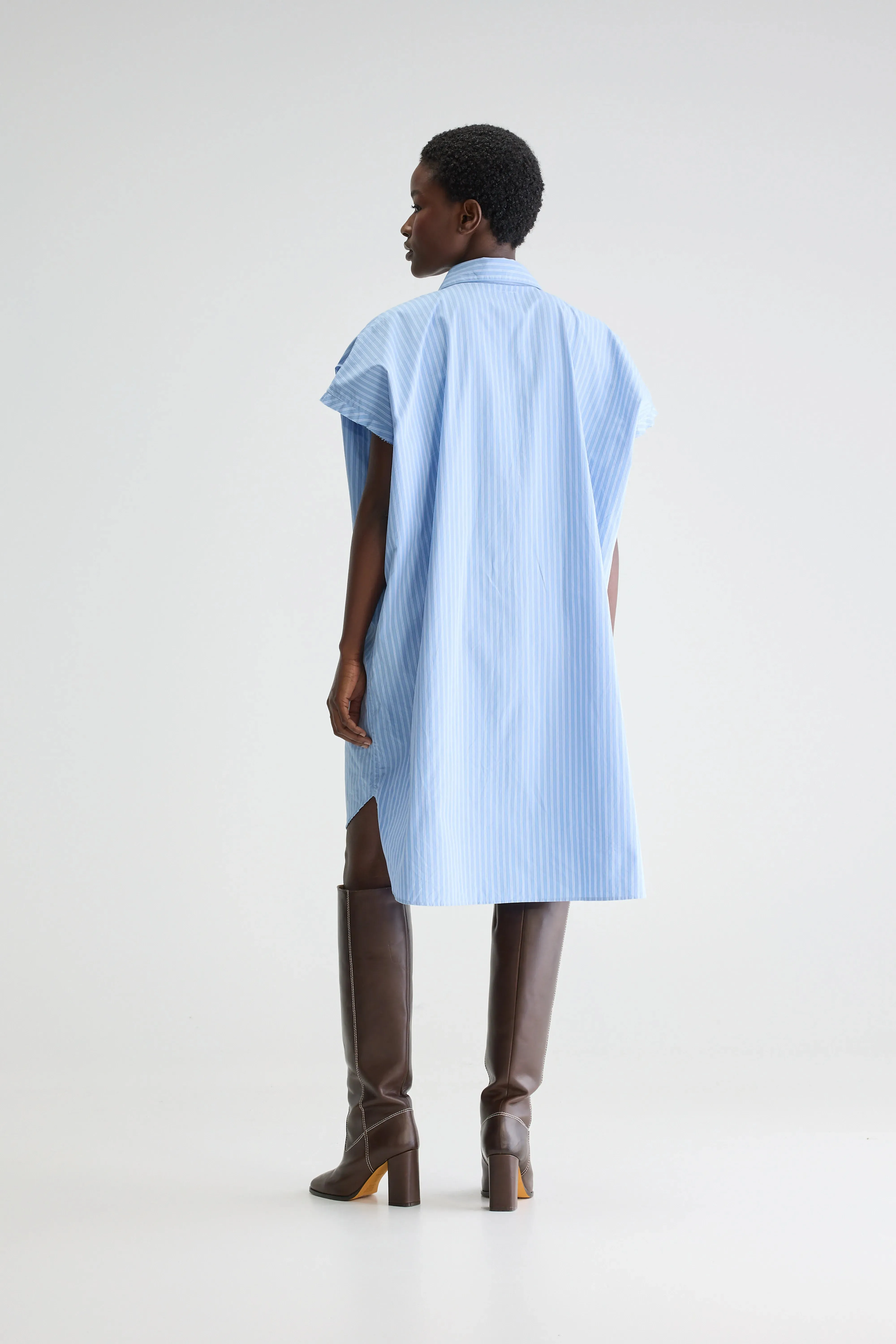 Gianna sleeveless shirt dress (251 / W / STRIPE N) sold by Bellrose product image thumbnail 3