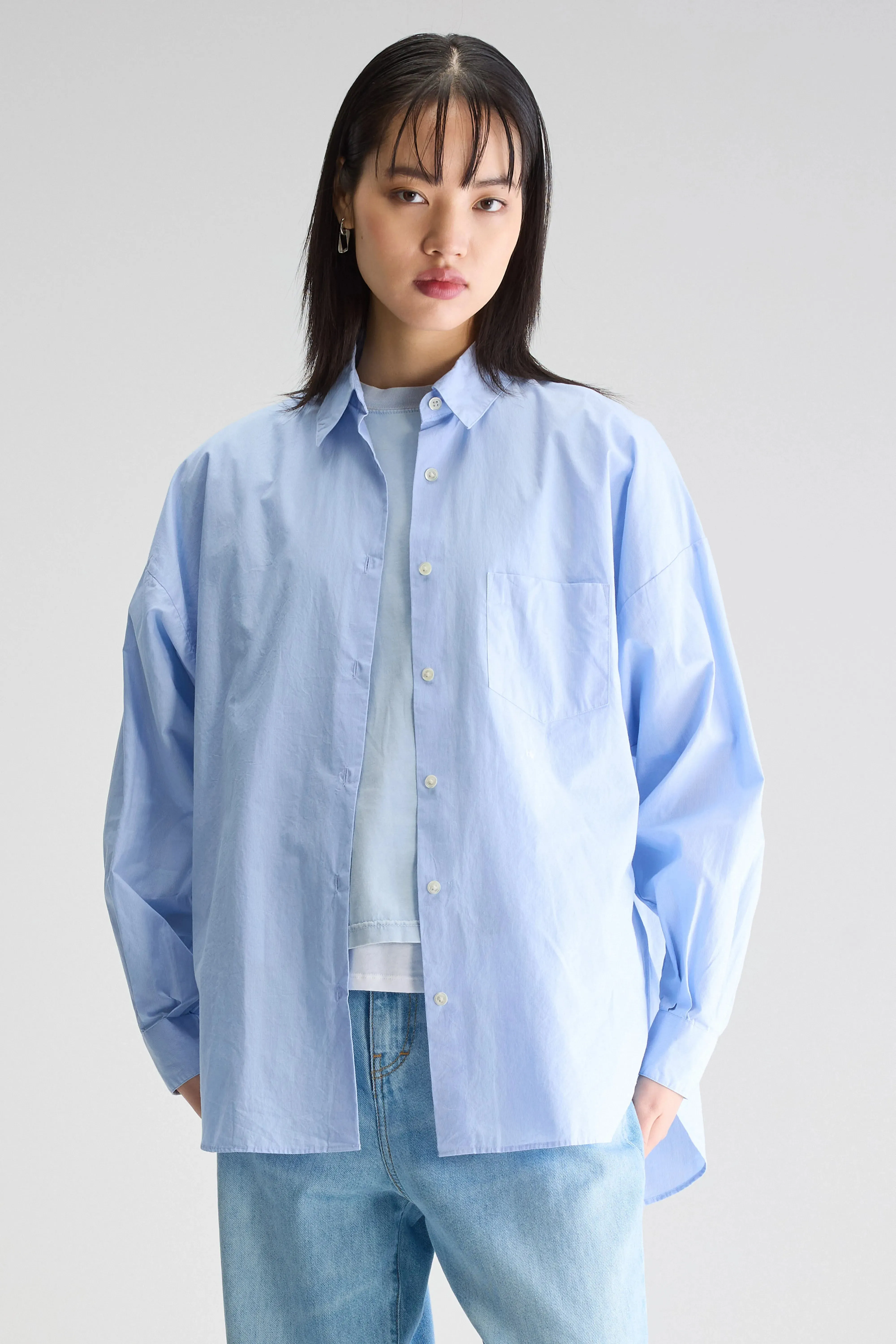 Giorgia poplin shirt (251 / W / STRIPE B) sold by Bellrose product image thumbnail 2