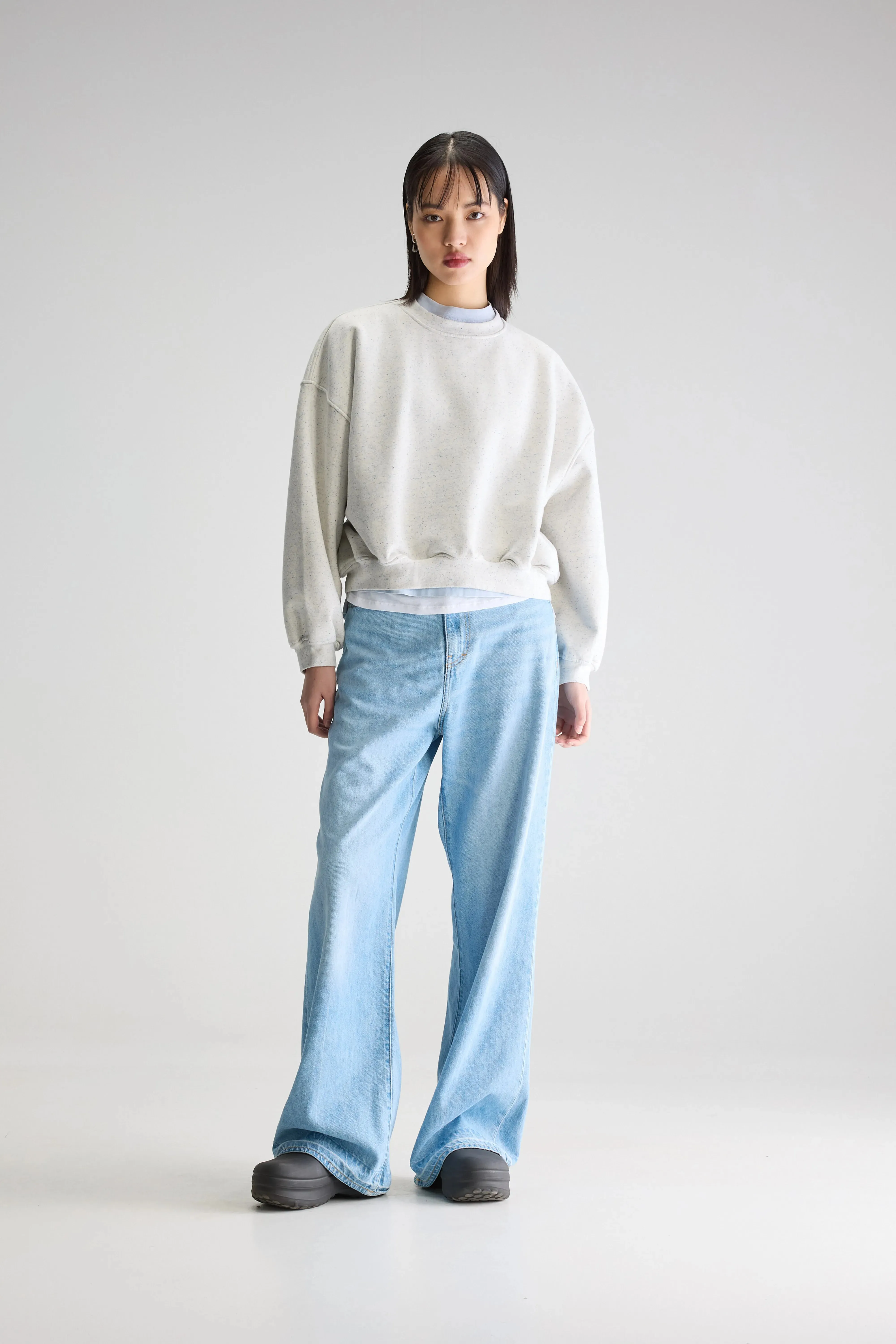 Fancy cropped crewneck sweatshirt (251 / W / COMBO A) sold by Bellrose product image thumbnail 3