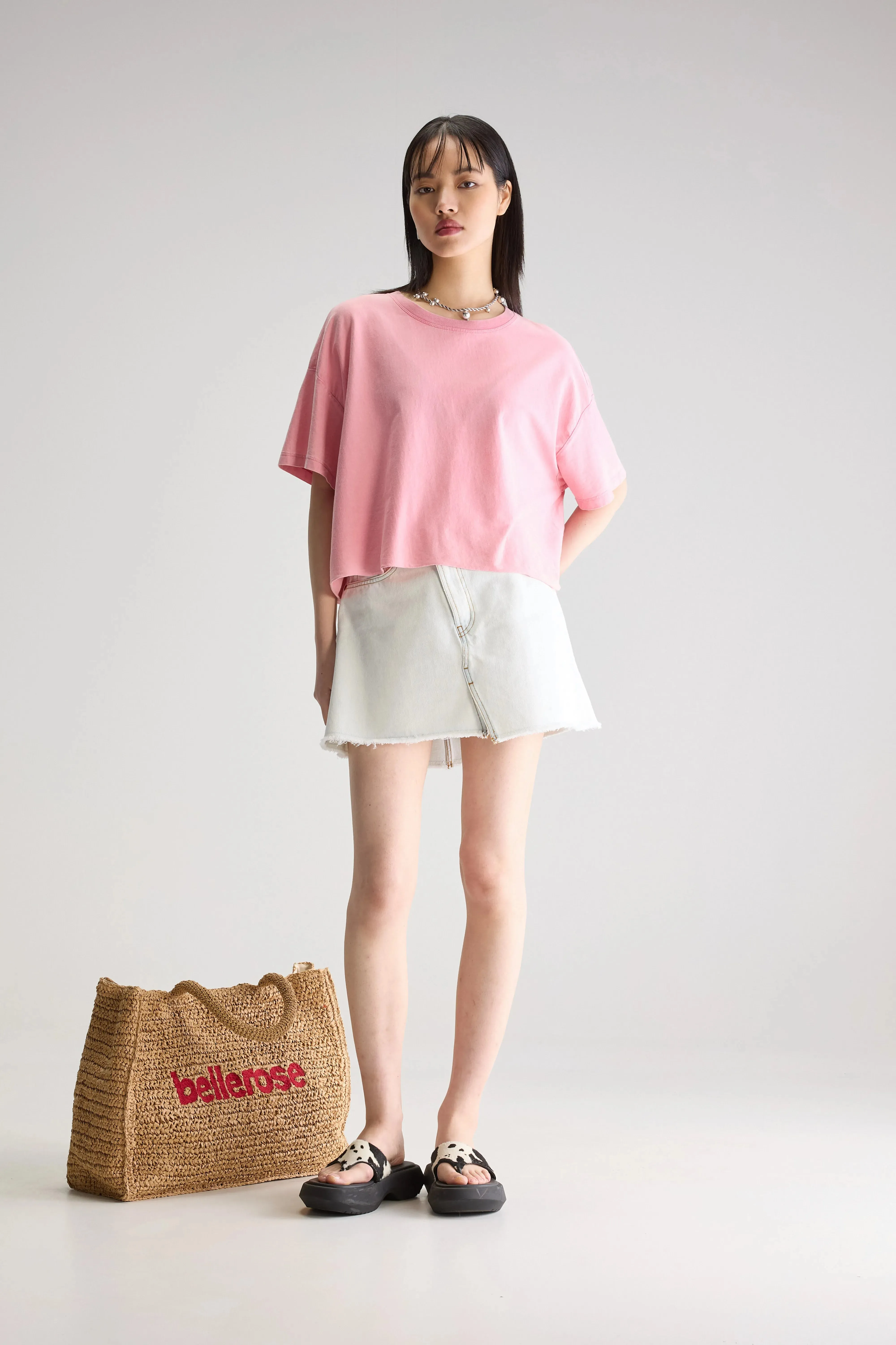 Farpy cropped t-shirt (251 / W / PINKLADY) sold by Bellrose product image thumbnail 3