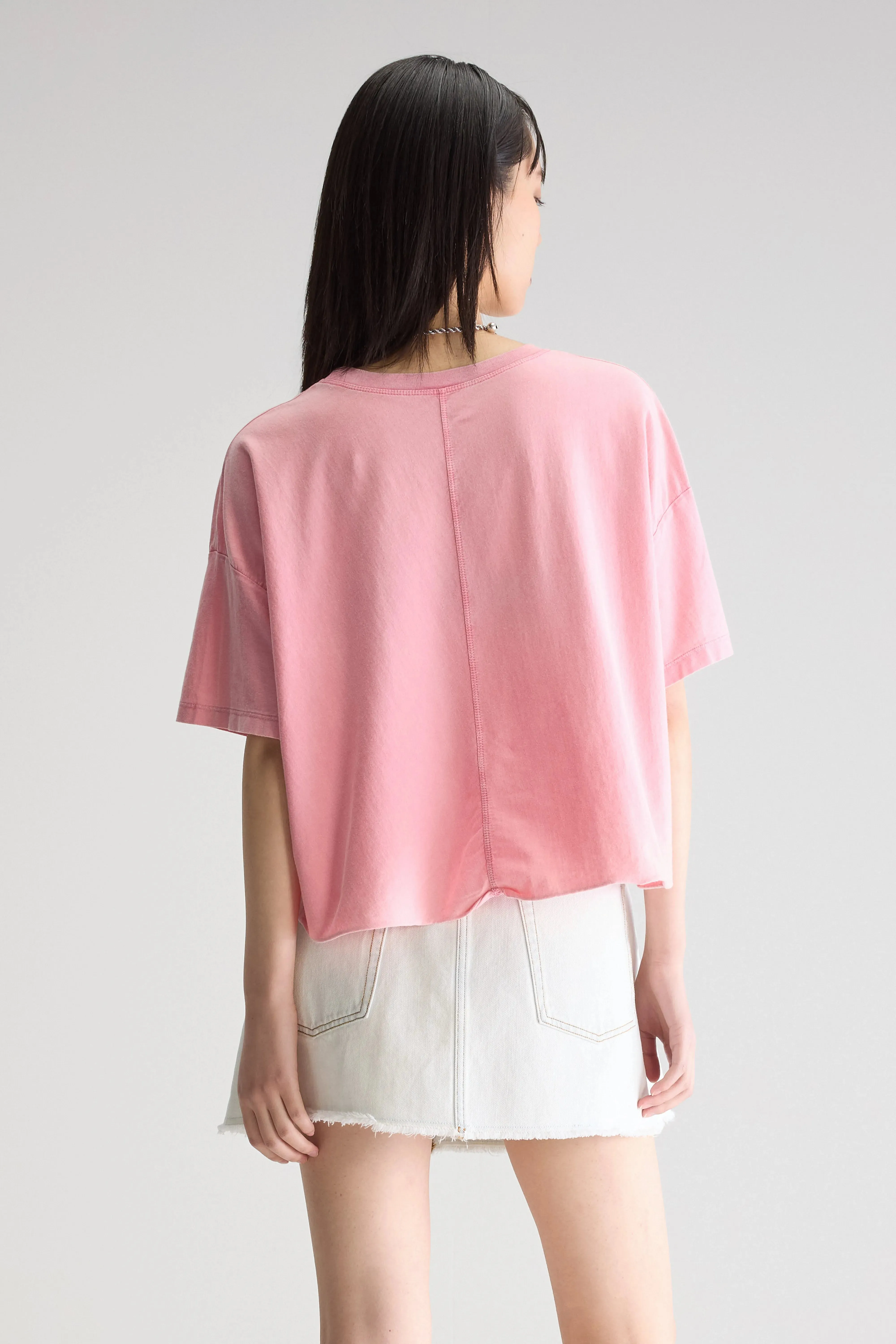 Farpy cropped t-shirt (251 / W / PINKLADY) sold by Bellrose product image thumbnail 4