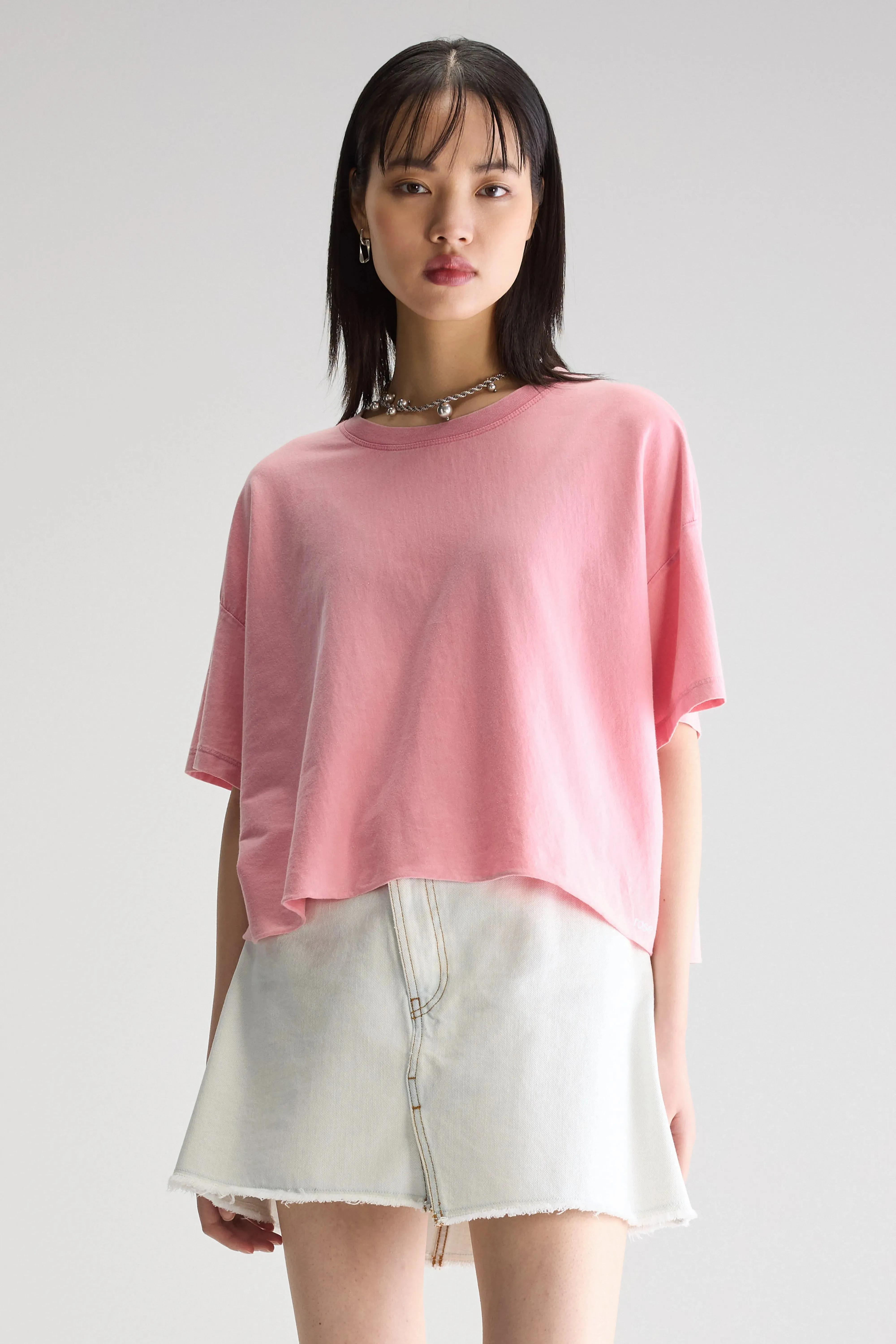 Farpy cropped t-shirt (251 / W / PINKLADY) sold by Bellrose product image thumbnail 2