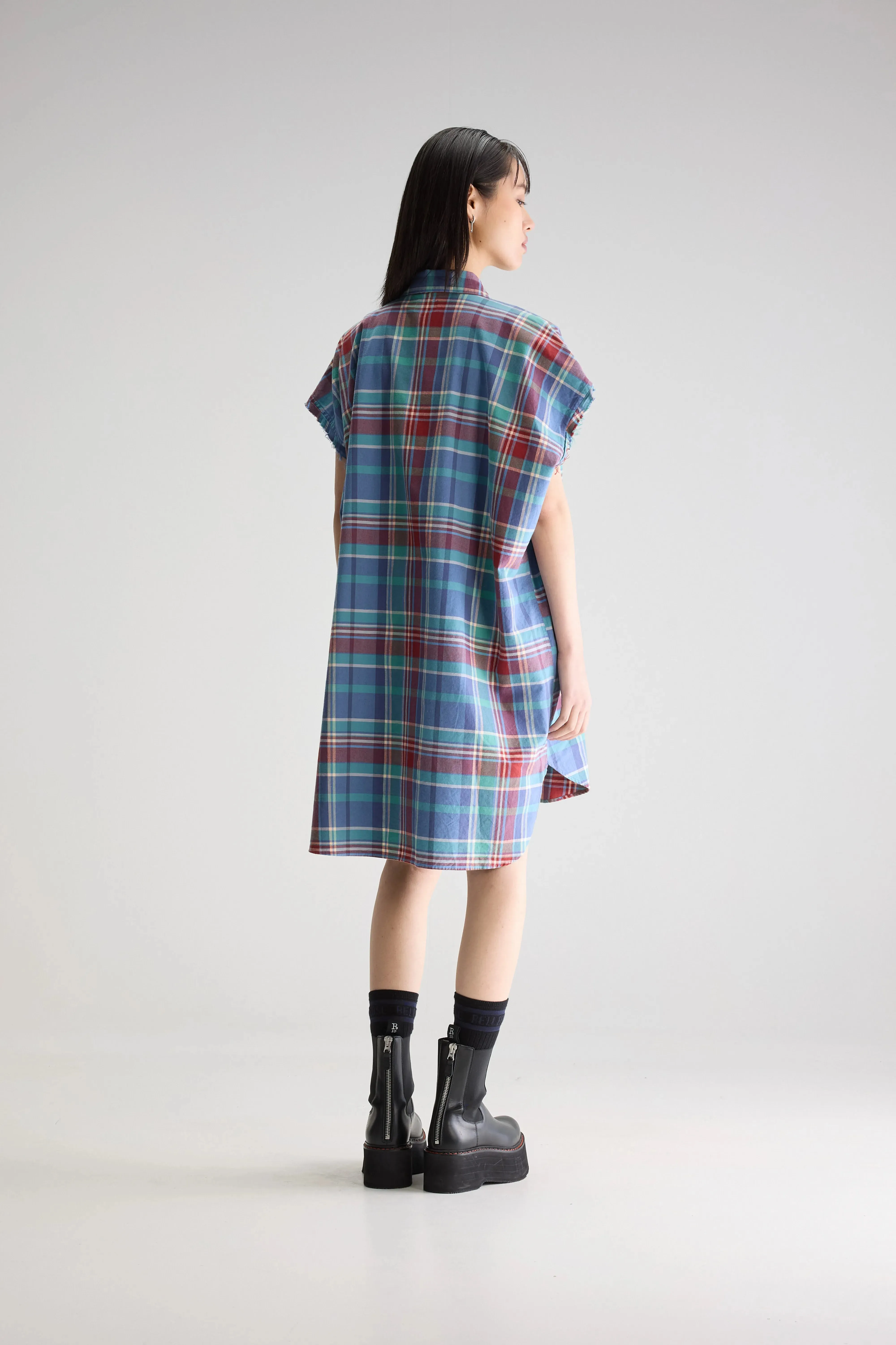 Gianna sleeveless shirt dress (251 / W / CHECK A) sold by Bellrose product image thumbnail 3