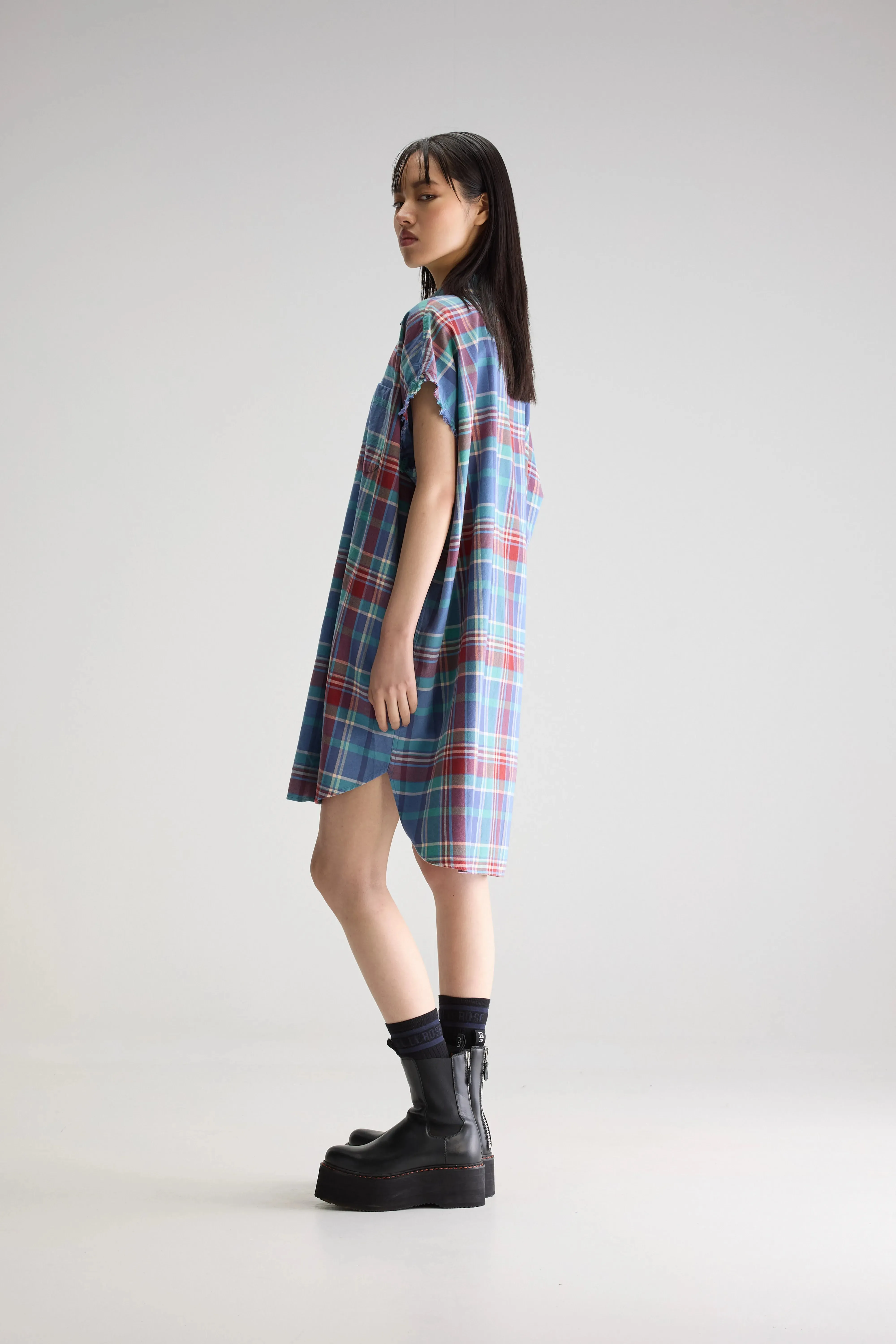 Gianna sleeveless shirt dress (251 / W / CHECK A) sold by Bellrose product image thumbnail 4