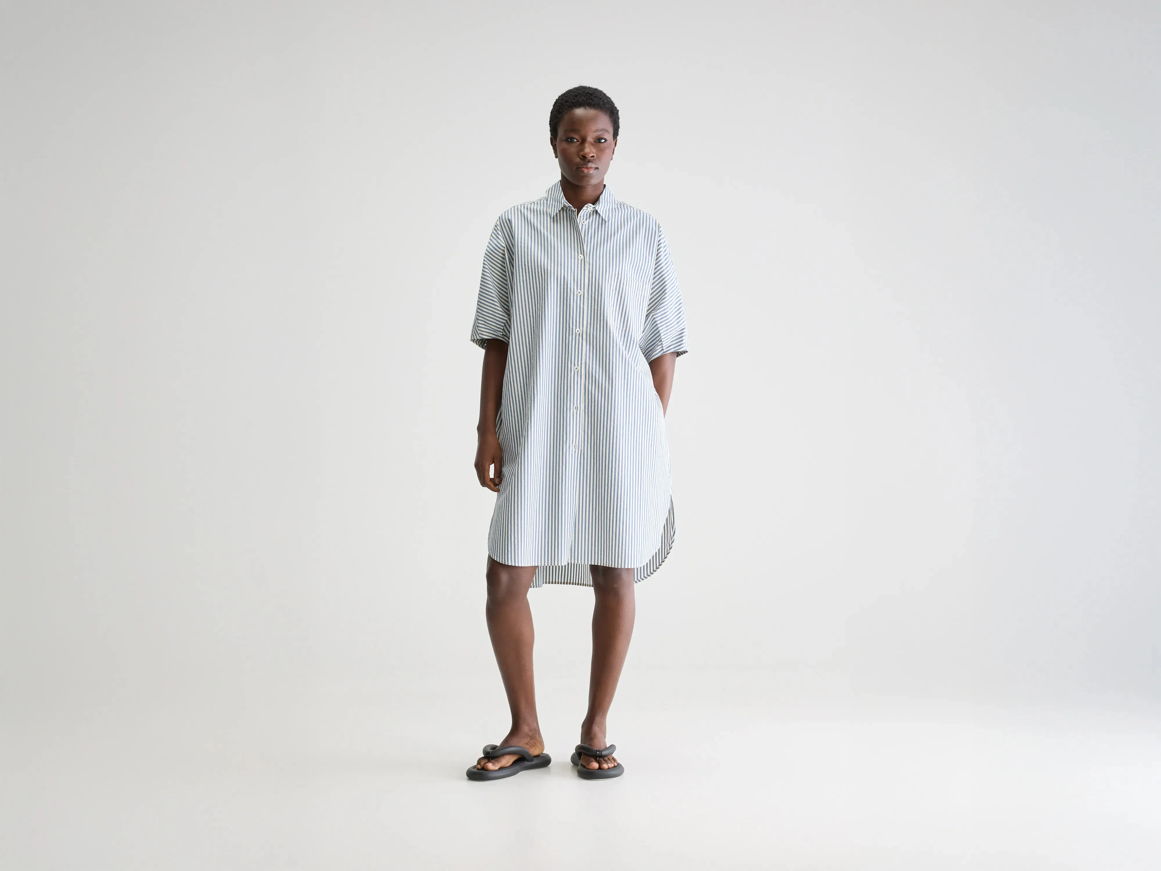 Jeanne shirt dress (251 / W / STRIPE A) sold by Bellrose