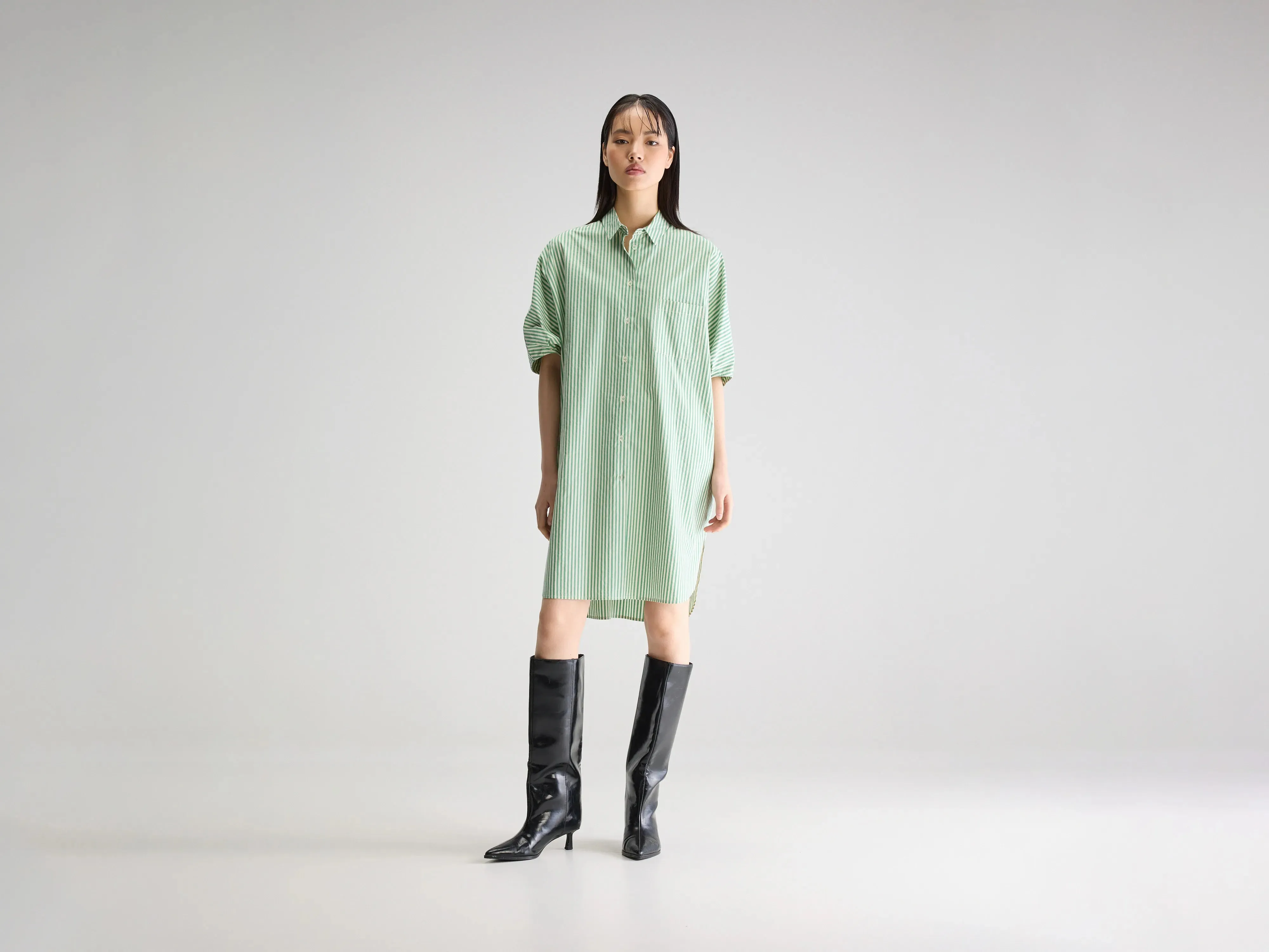 Jeanne shirt dress (251 / W / STRIPE B) sold by Bellrose