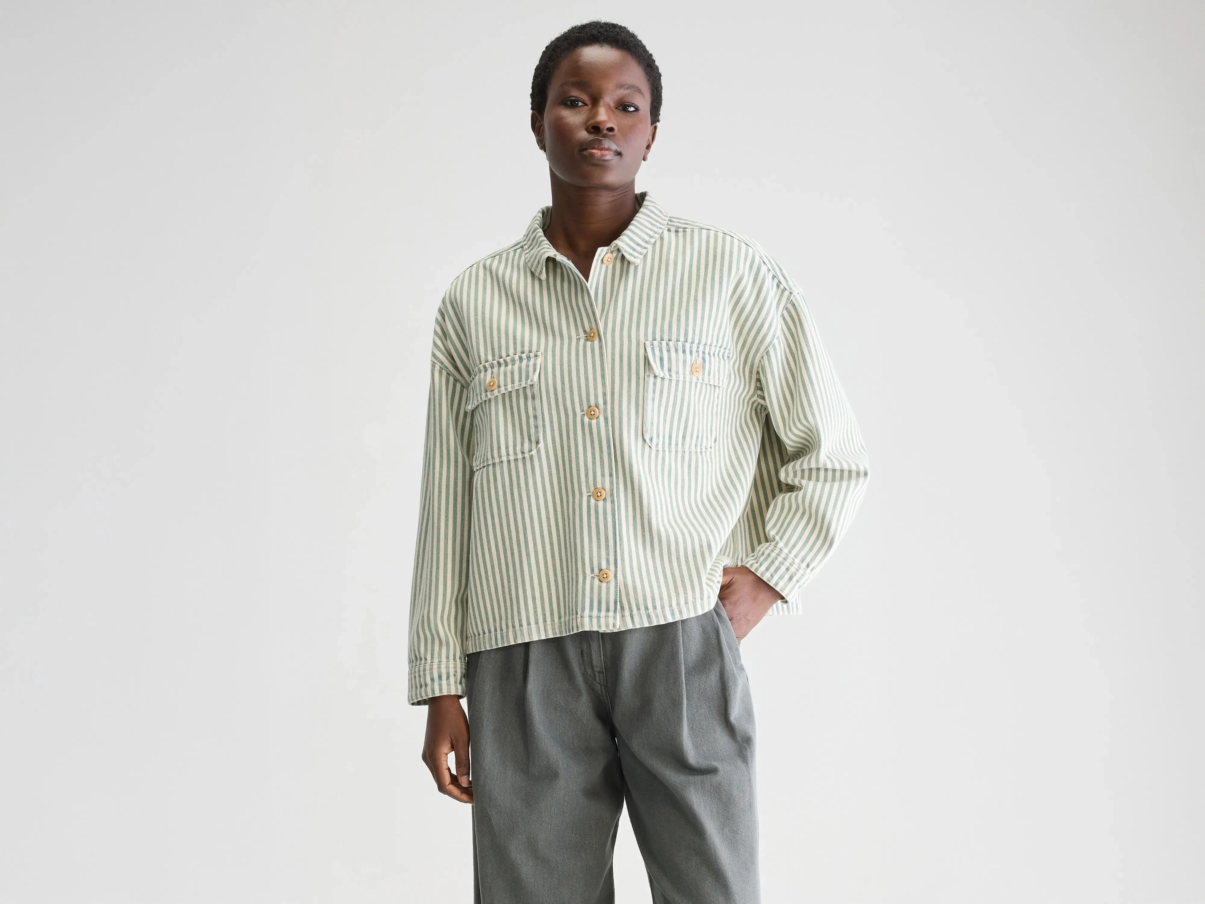 Parrish striped overshirt (251 / W / STRIPE A) sold by Bellrose