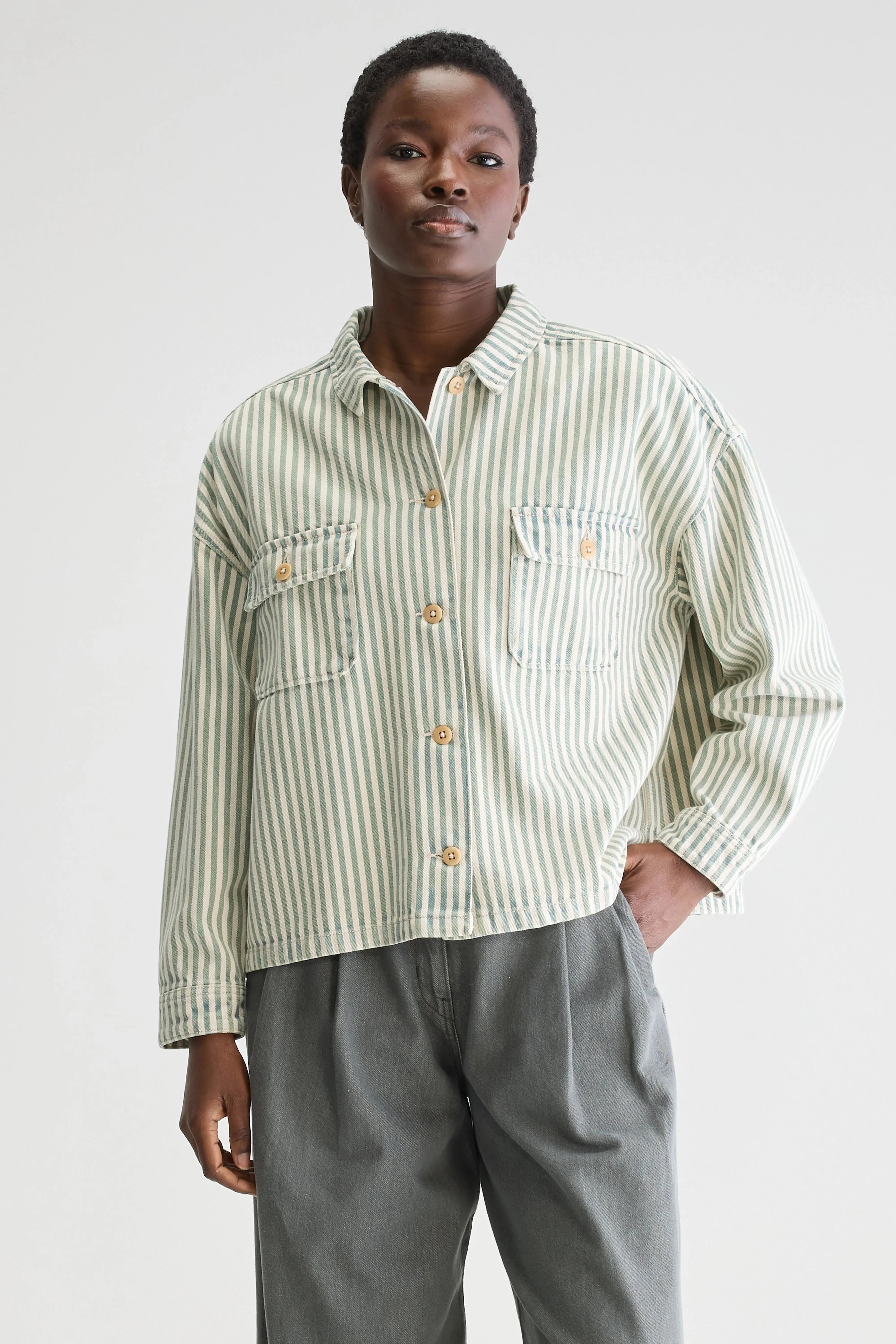Parrish striped overshirt (251 / W / STRIPE A) sold by Bellrose product image thumbnail 2