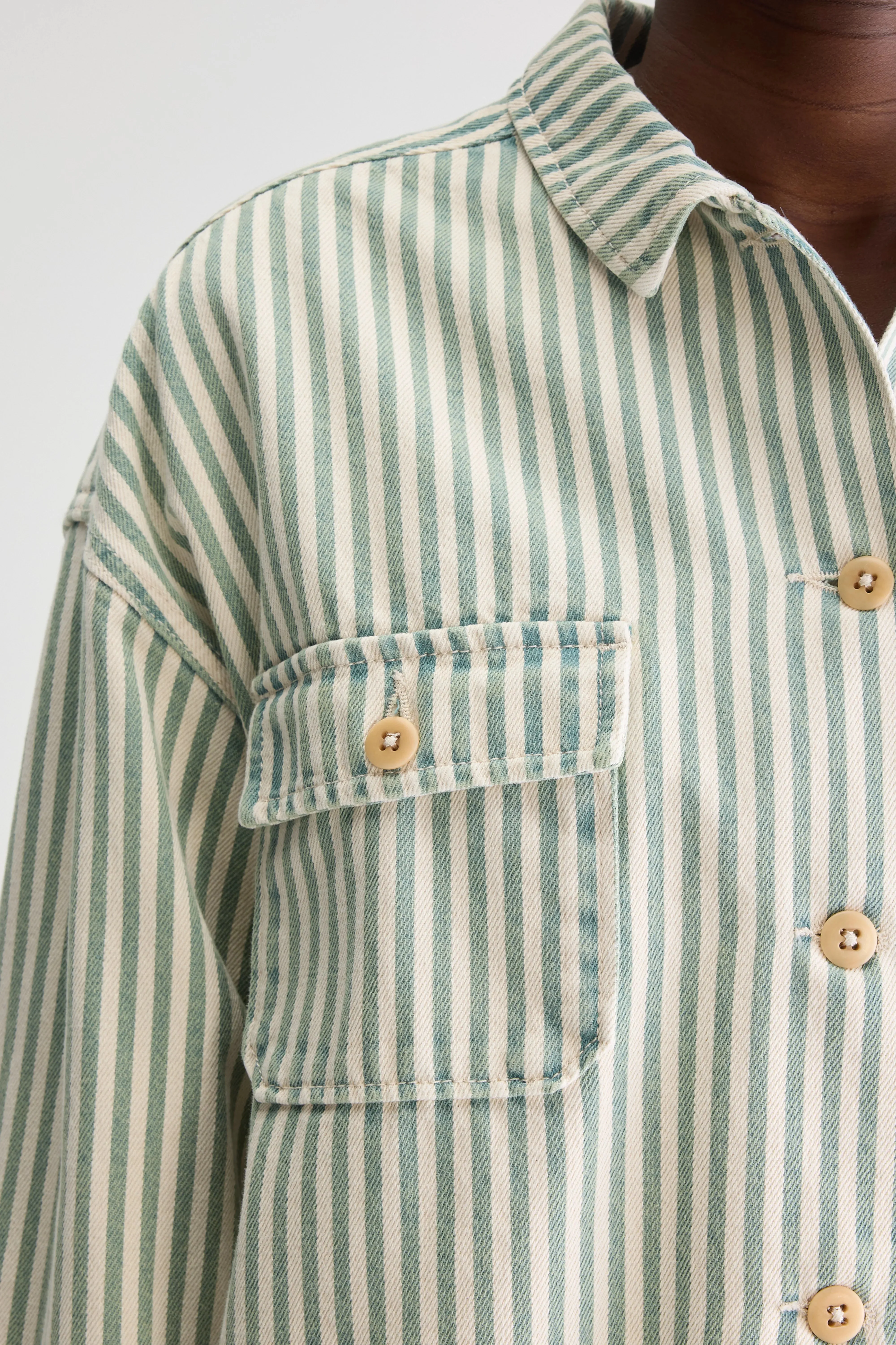 Parrish striped overshirt (251 / W / STRIPE A) sold by Bellrose product image thumbnail 5