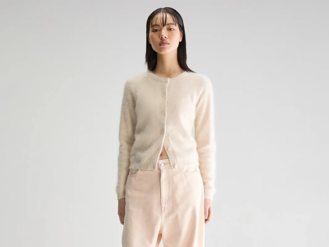 Datair angora-blend cardigan (252 / W / PARCHEMIN) made by Bellerose