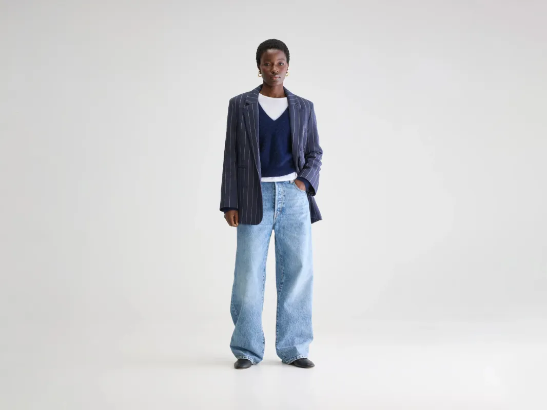 Veil relaxed blazer (251 / W / STRIPE A) made by Bellerose