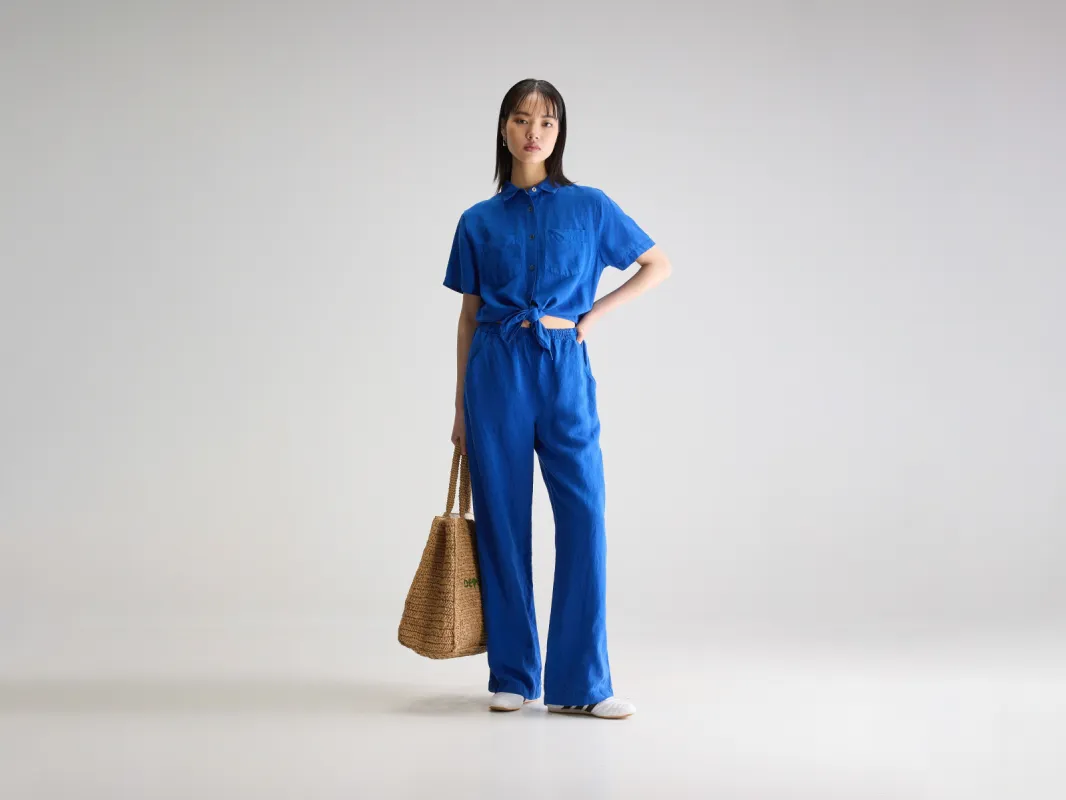 Pedra short-sleeve jumpsuit (251 / W / LAZULI) sold by Bellrose