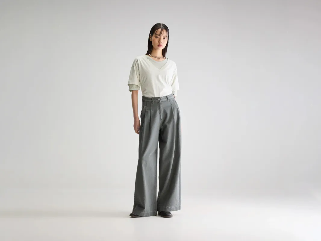 Denim N. 74 super-wide jeans (251 / W / OLIVE) sold by Bellrose