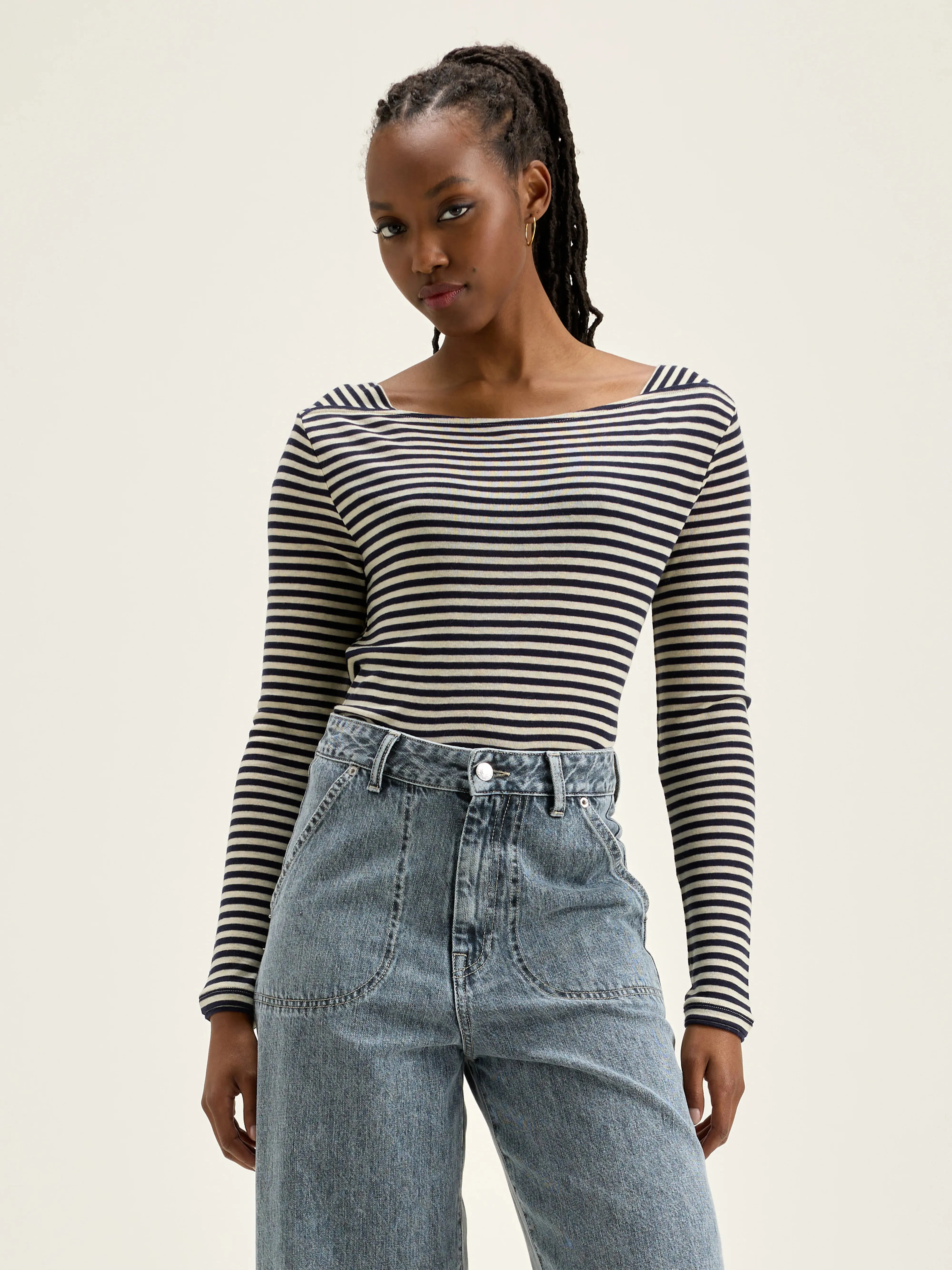 Veras slim t-shirt (242 / W / STRIPE B) sold by Bellrose product image thumbnail 2