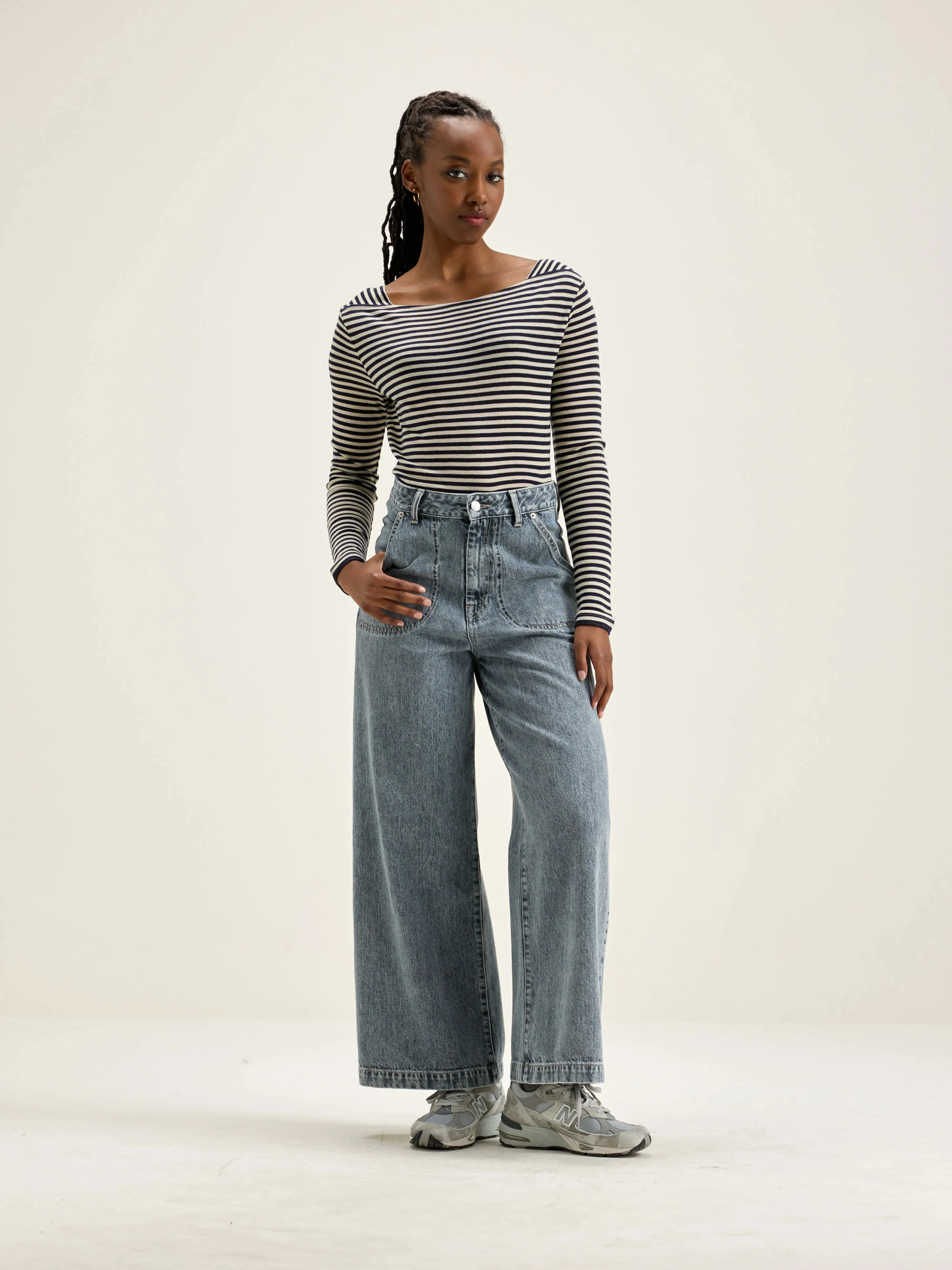 Veras slim t-shirt (242 / W / STRIPE B) sold by Bellrose product image thumbnail 3